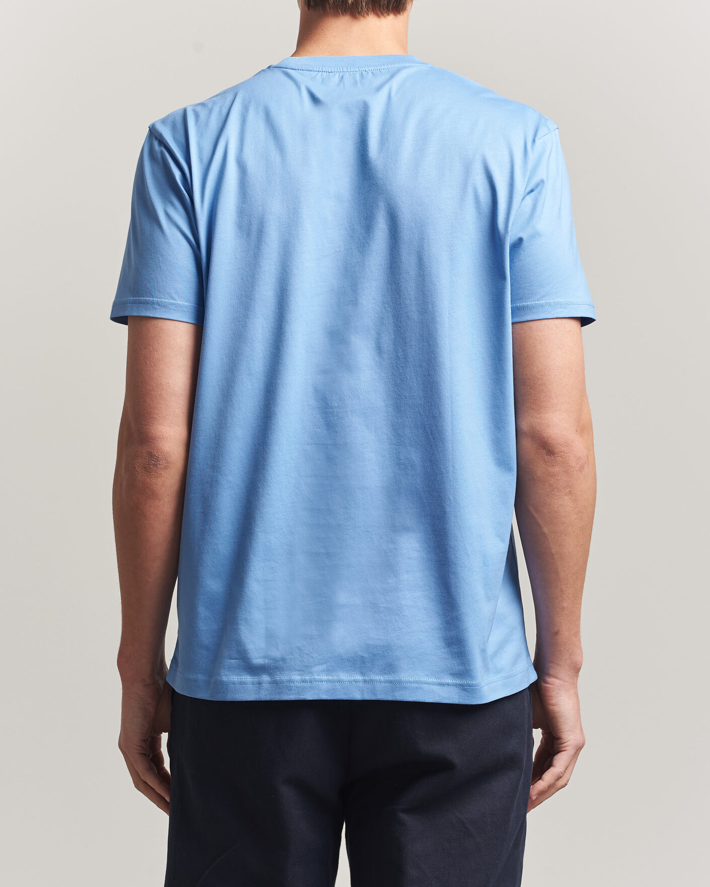 Uomini | T-shirt | Sunspel | Riviera Midweight T-Shirt Azure Blue