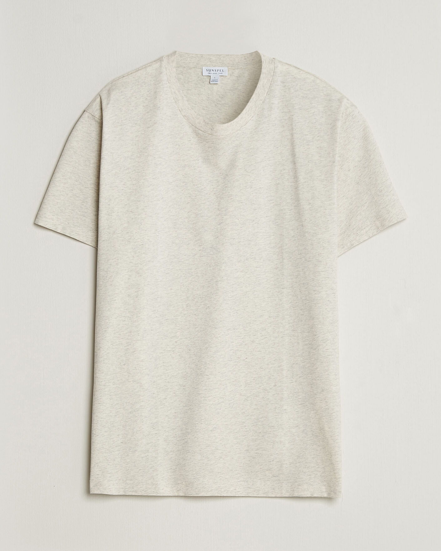 Uomini | T-shirt | Sunspel | Riviera Midweight T-Shirt Archive White