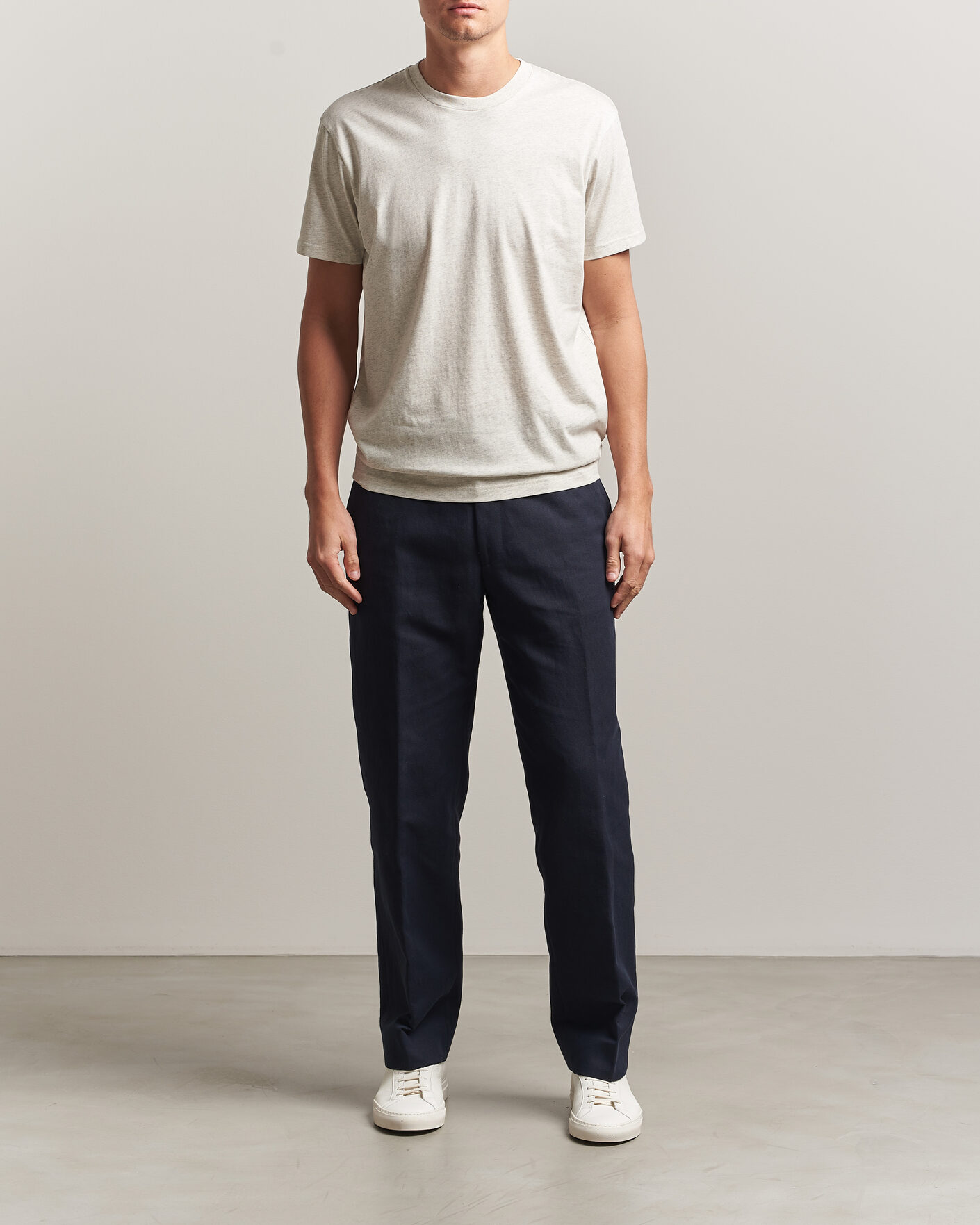 Uomini | T-shirt | Sunspel | Riviera Midweight T-Shirt Archive White