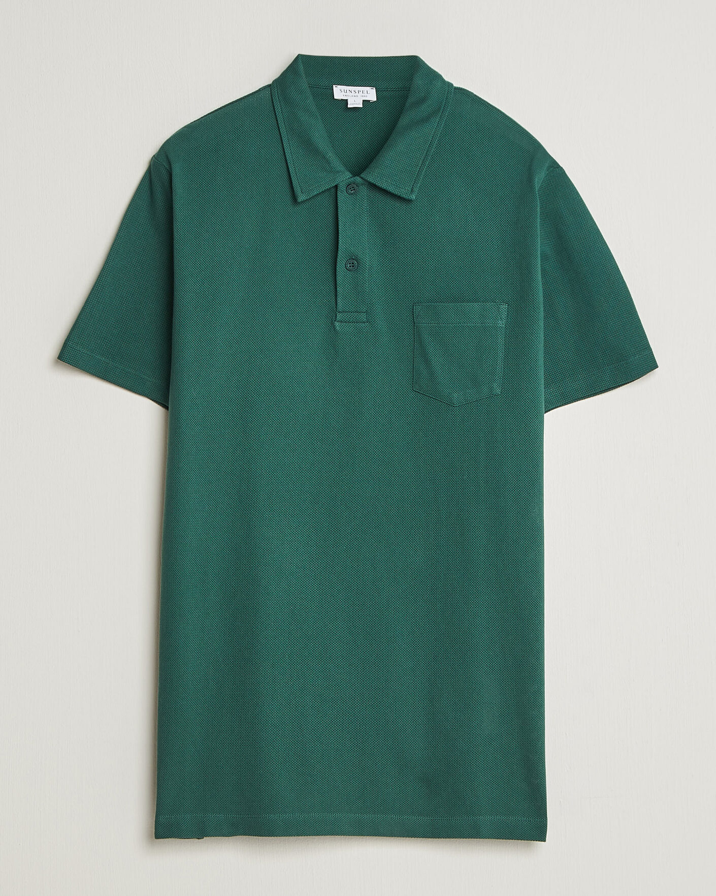Uomini | Polo | Sunspel | Riviera Polo Shirt Forest Green