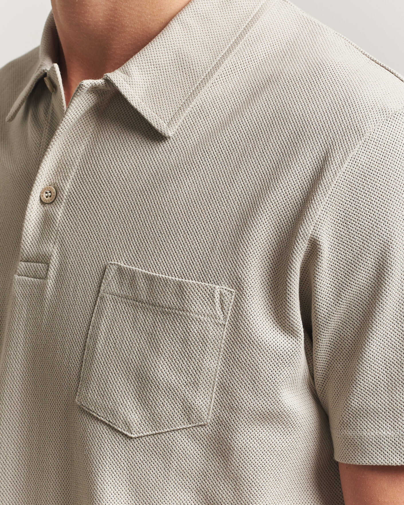 Uomini | Polo | Sunspel | Riviera Polo Shirt Ash