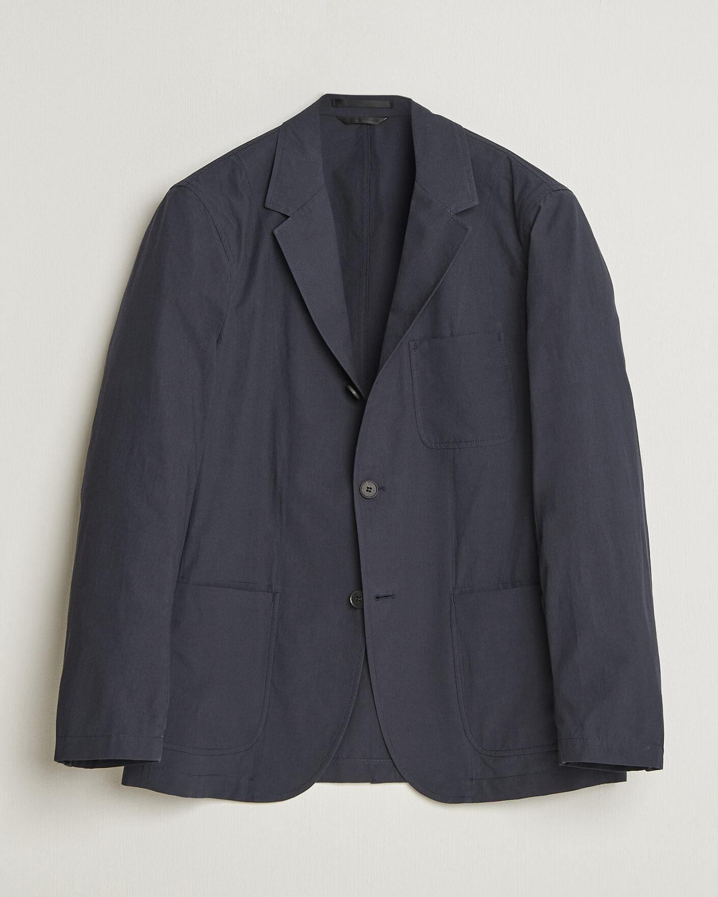Uomini | Blazers | Sunspel | Lightweight Poplin Jacket Blazer Navy
