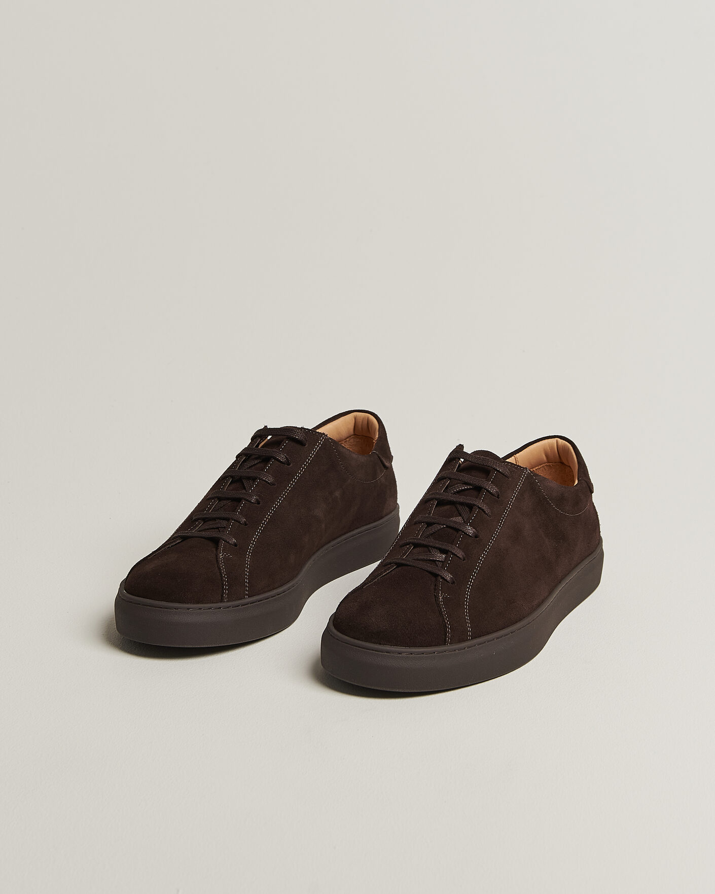 Uomini | Sneakers | Myrqvist | Oaxen Monochrome III Sneakers Dark Brown Suede