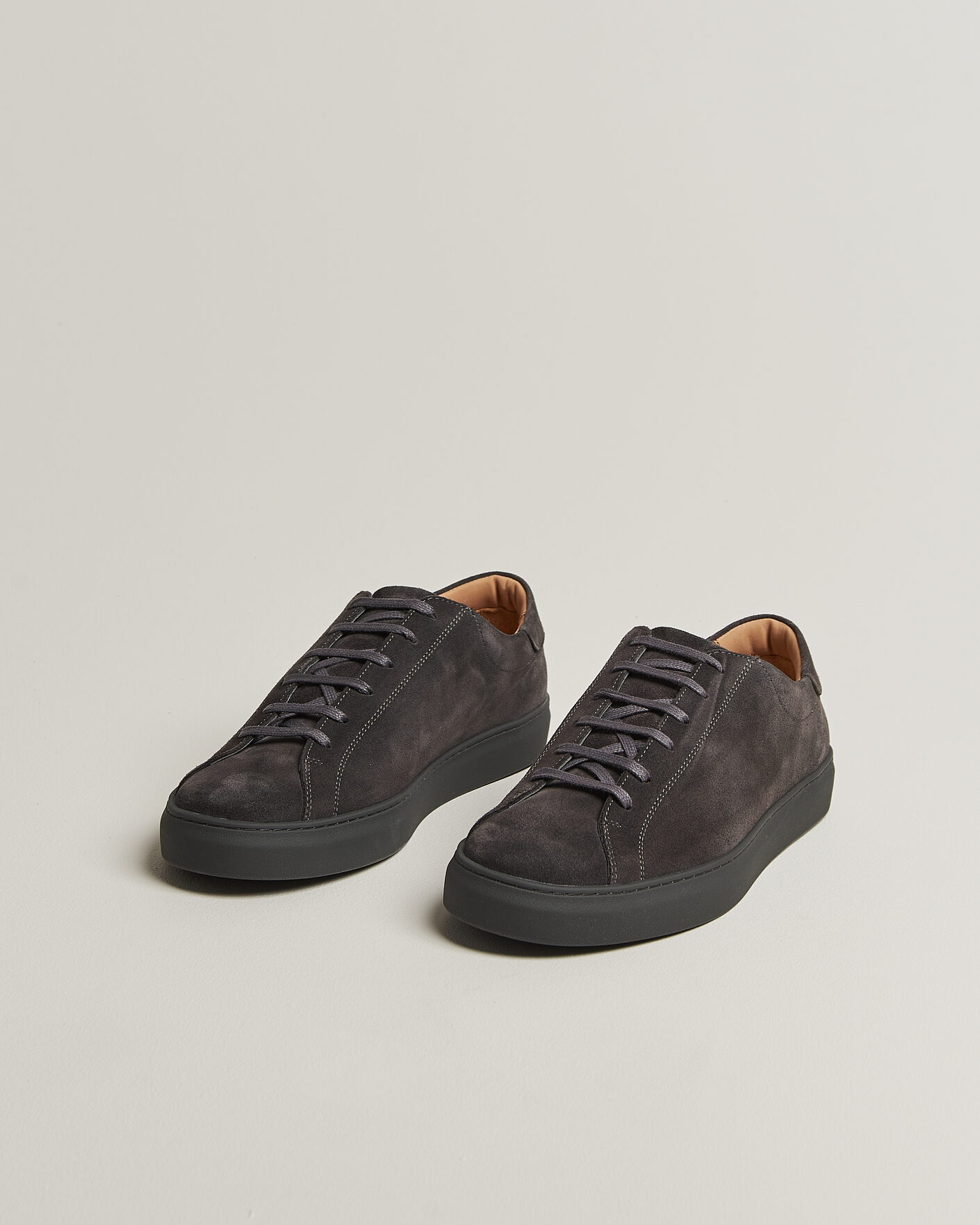 Uomini | Sneakers | Myrqvist | Oaxen Monochrome III Sneakers Dark Grey Suede