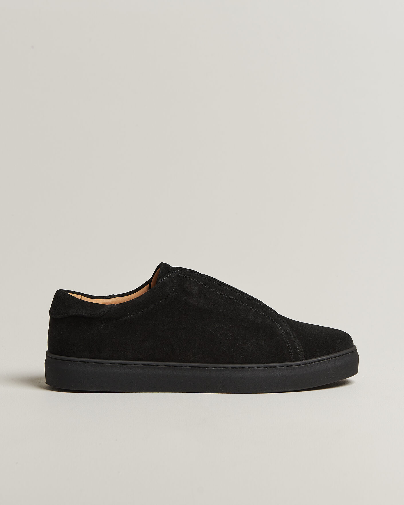 Uomini | Sneakers | Myrqvist | Alnö Monochrome II Sneakers Black Suede