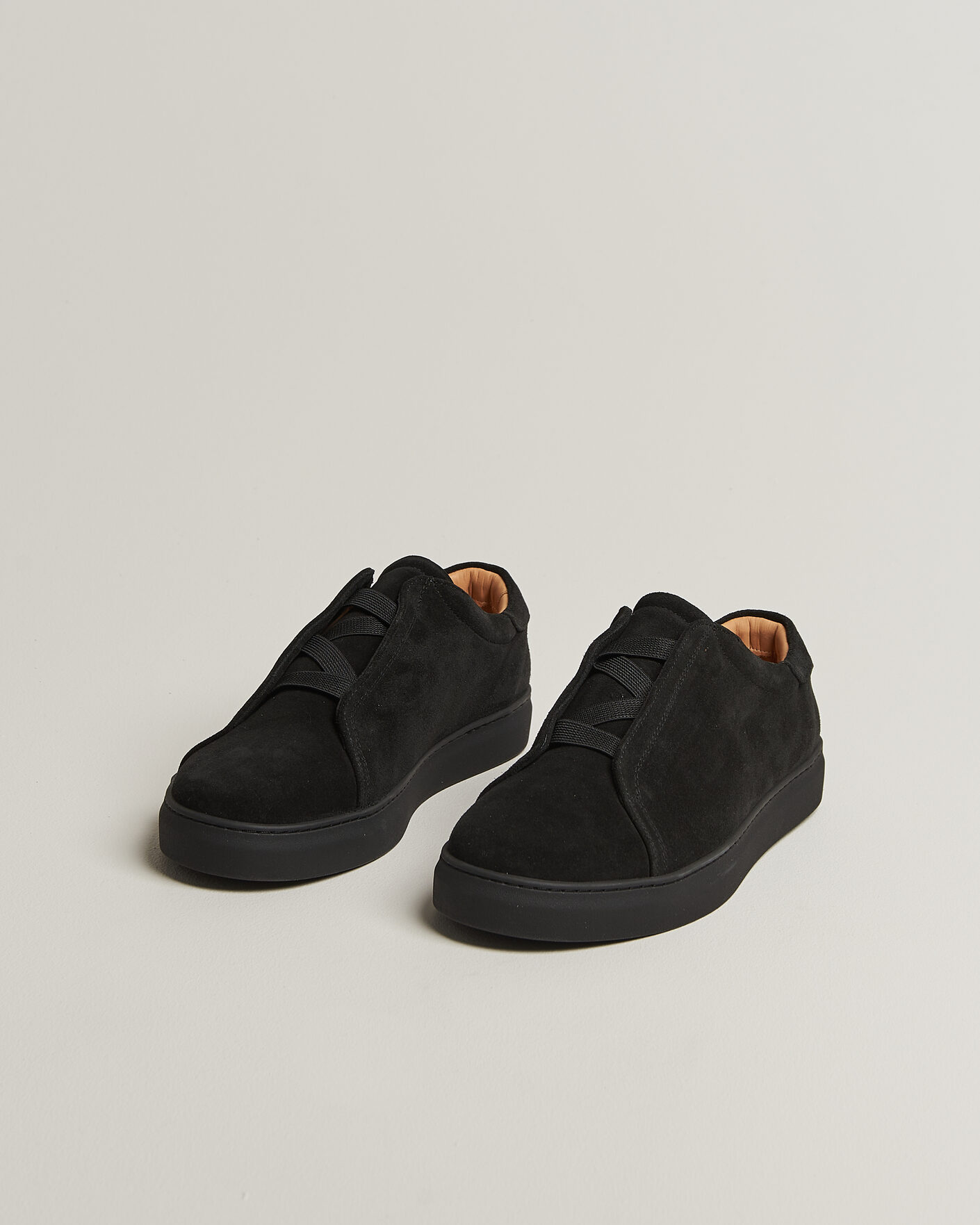 Uomini | Sneakers | Myrqvist | Alnö Monochrome II Sneakers Black Suede