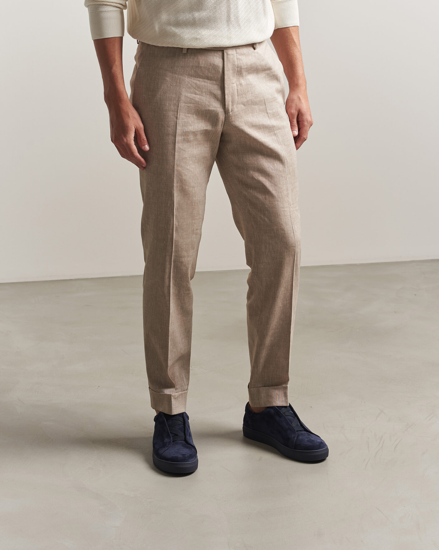Uomini | Sneakers | Myrqvist | Alnö Monochrome II Sneakers Midnight Blue Suede