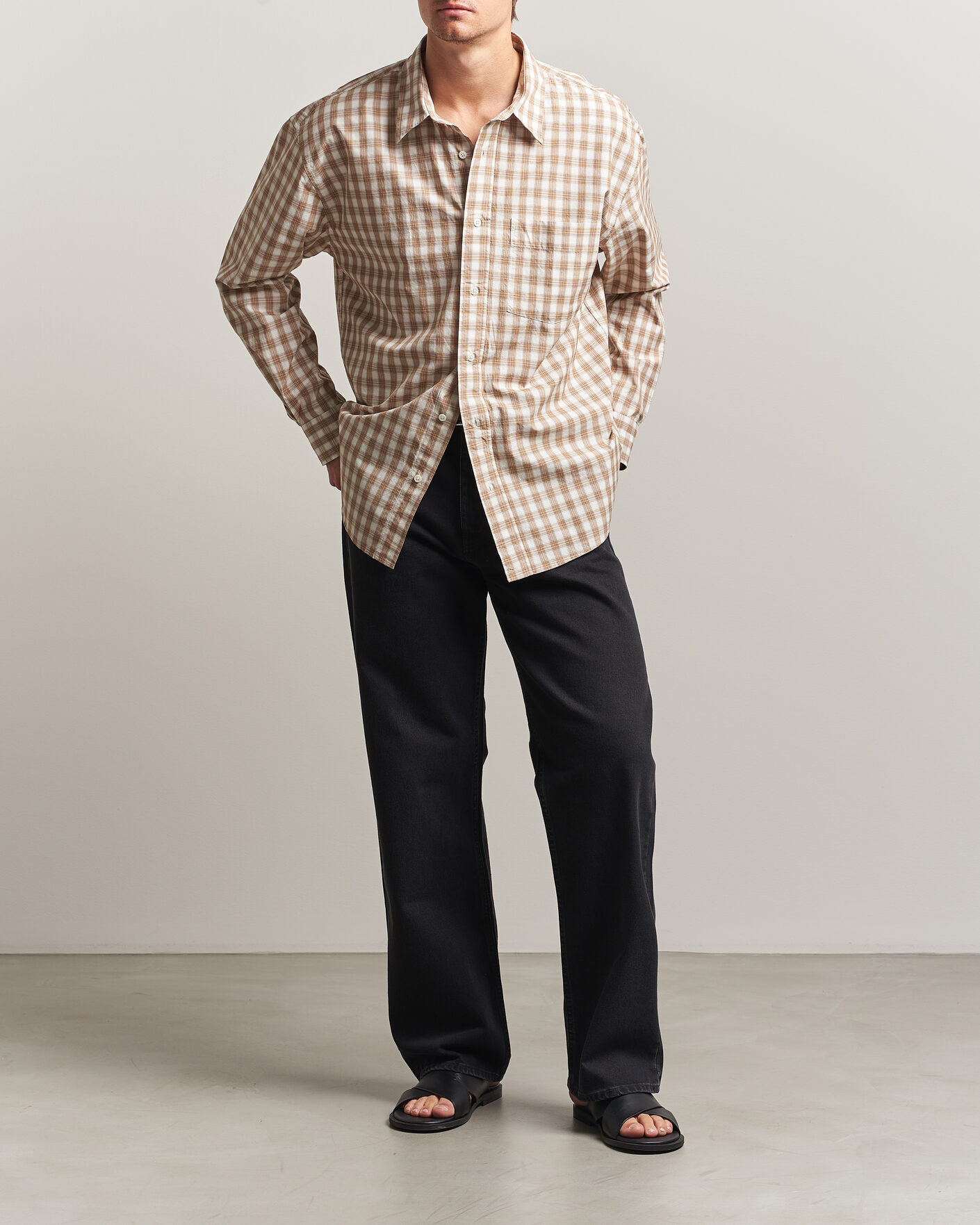 Uomini | Camicie | Sunflower | New Base Shirt Beige Check
