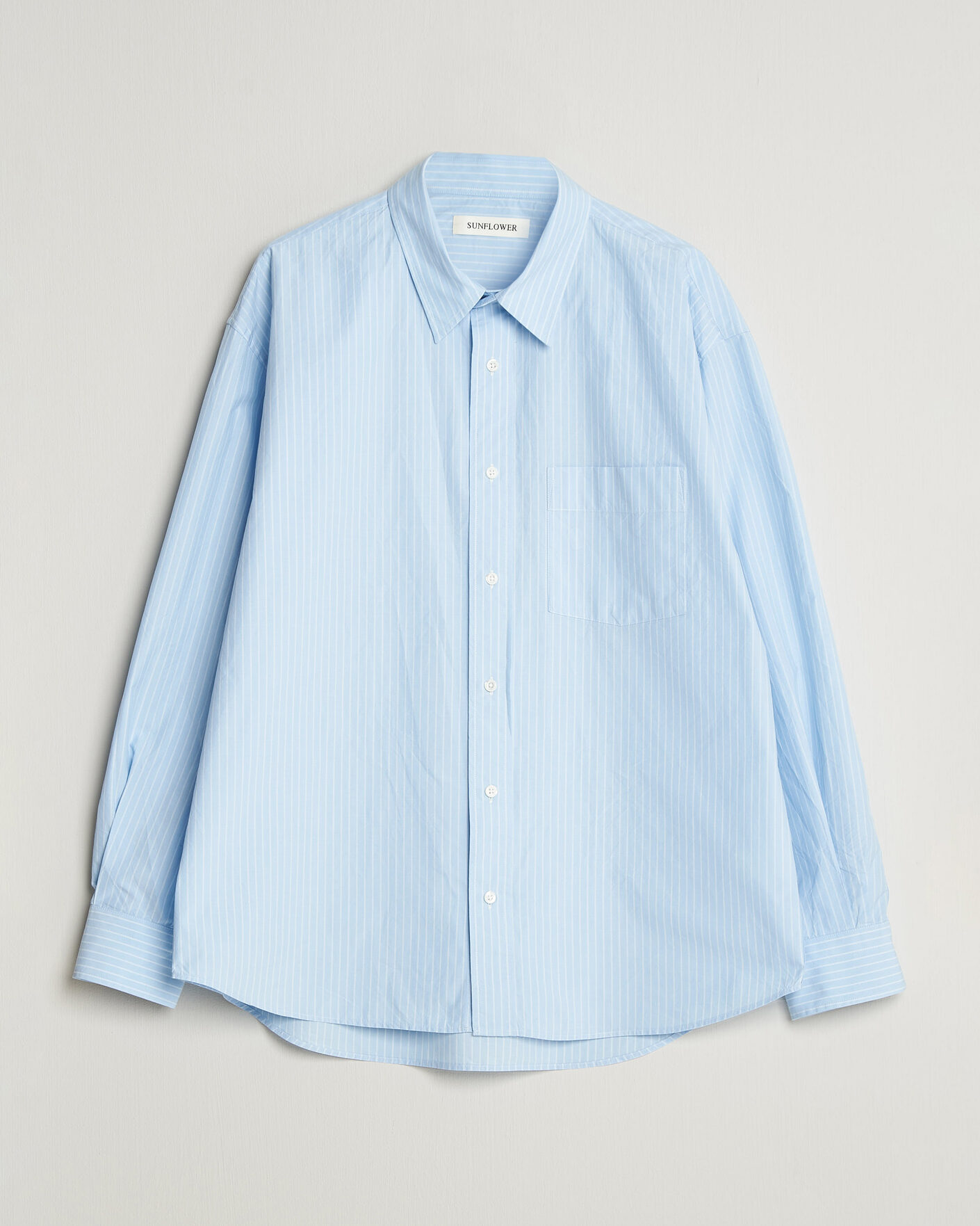 Uomini | Camicie | Sunflower | New Base Shirt Light Blue Stripe