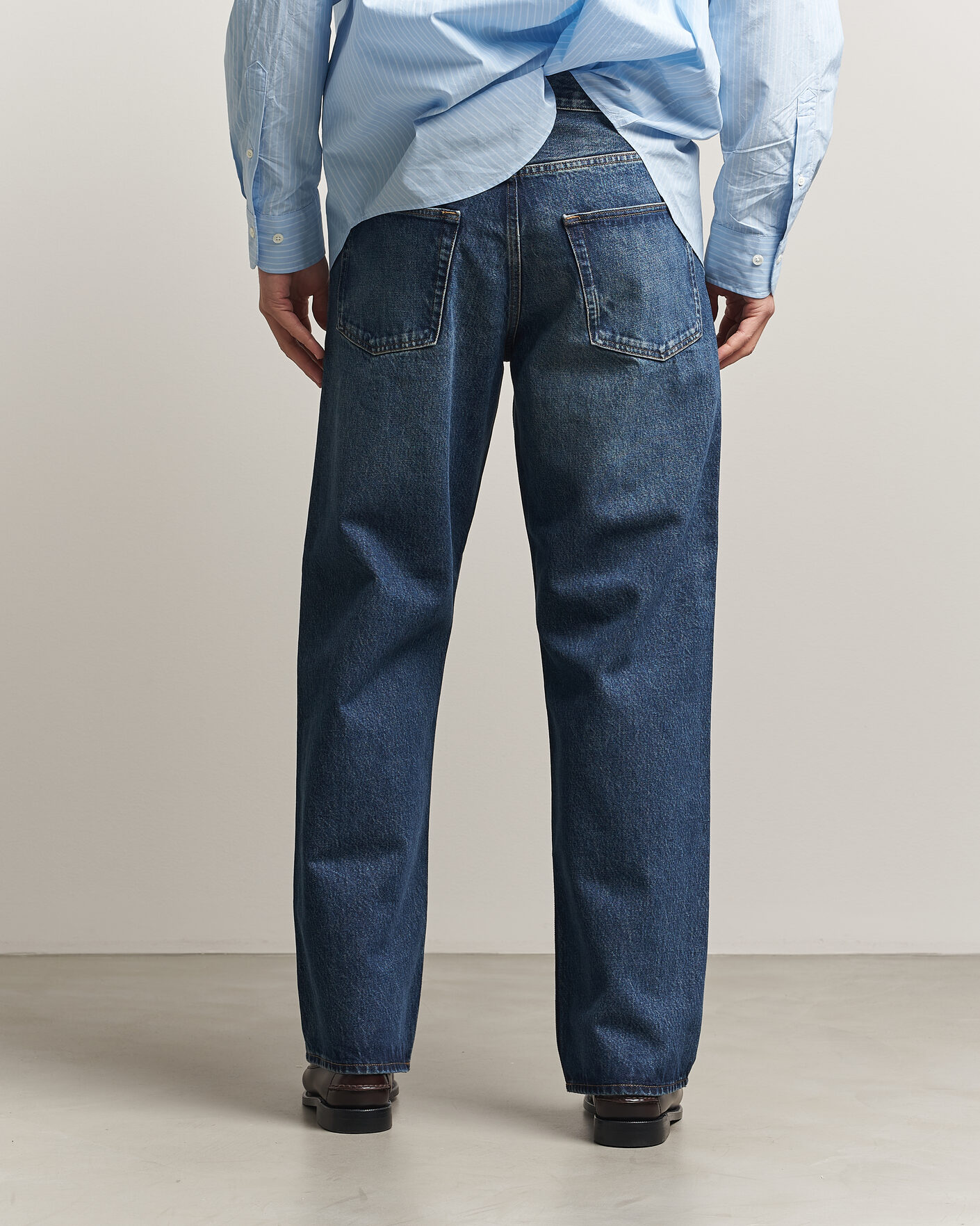 Uomini | Pantaloni | Sunflower | Loose Jeans Dark Blue Worn