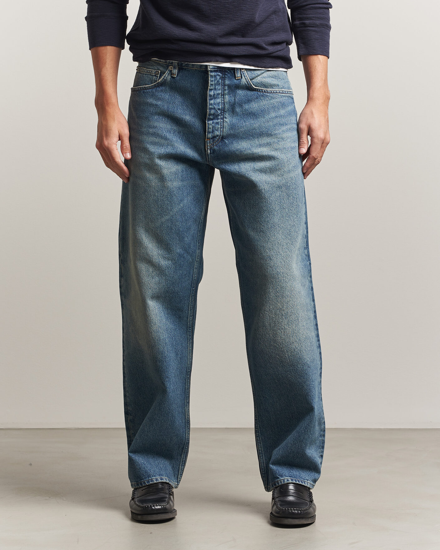 Uomini | Pantaloni | Sunflower | Loose Jeans Blue Vintage