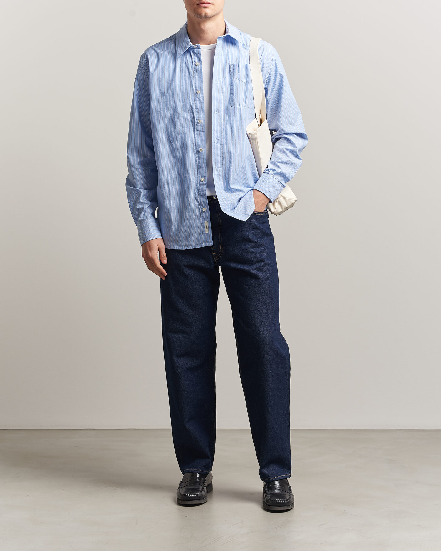 Uomini | Camicie | Forét | Maple Regular Fit Poplin Shirt Light Blue