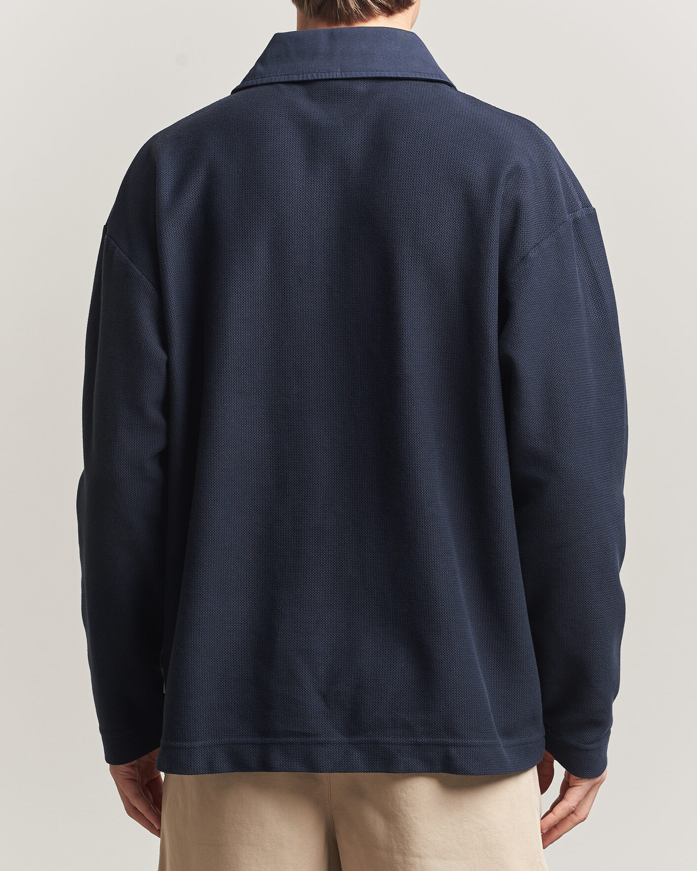 Uomini | Maglieria | Forét | Herb Textured Knit Polo Navy