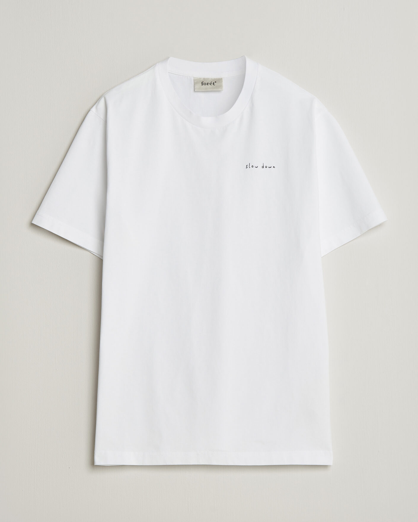 Uomini | T-shirt | Forét | Slow Down T-Shirt White