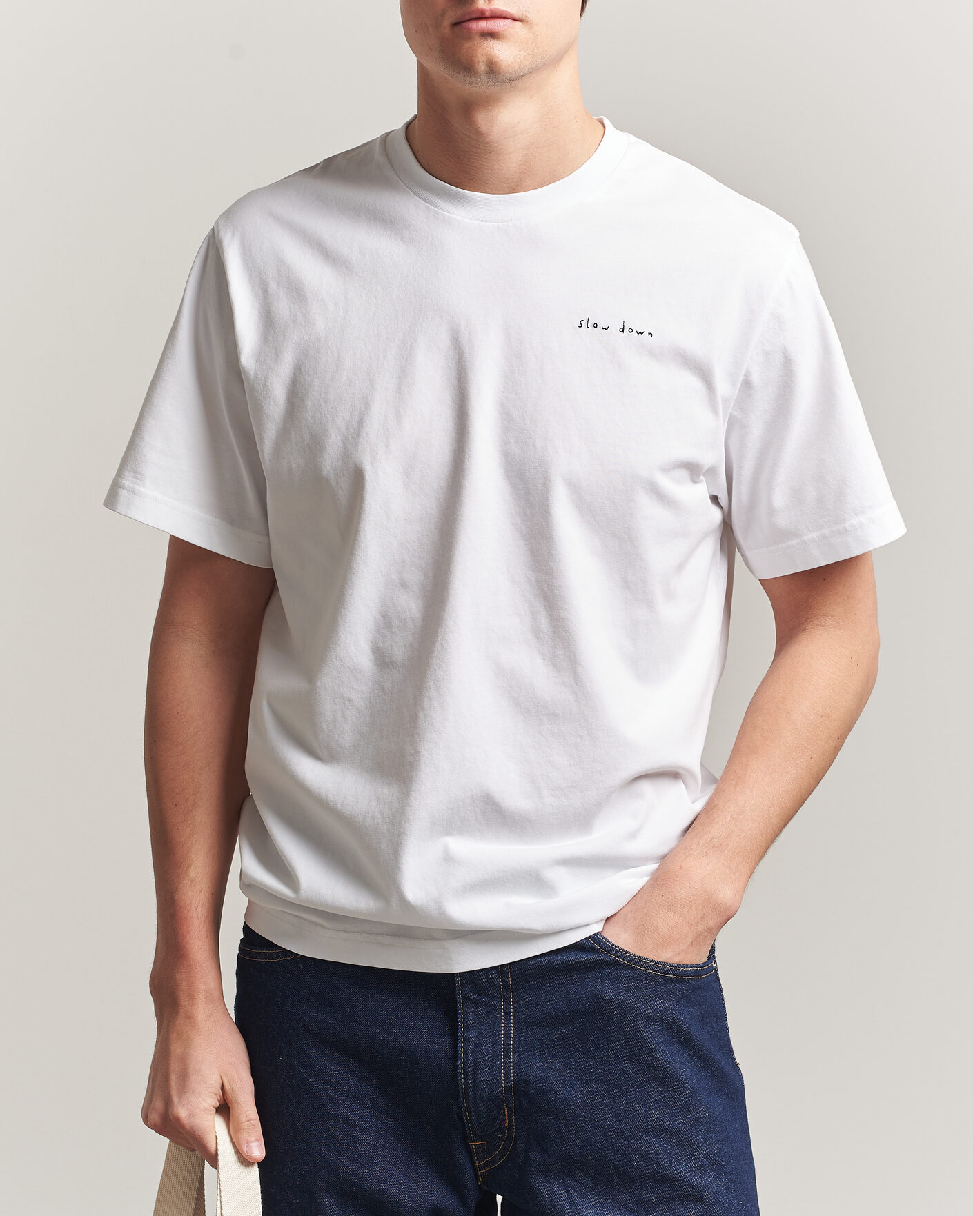 Uomini | T-shirt | Forét | Slow Down T-Shirt White