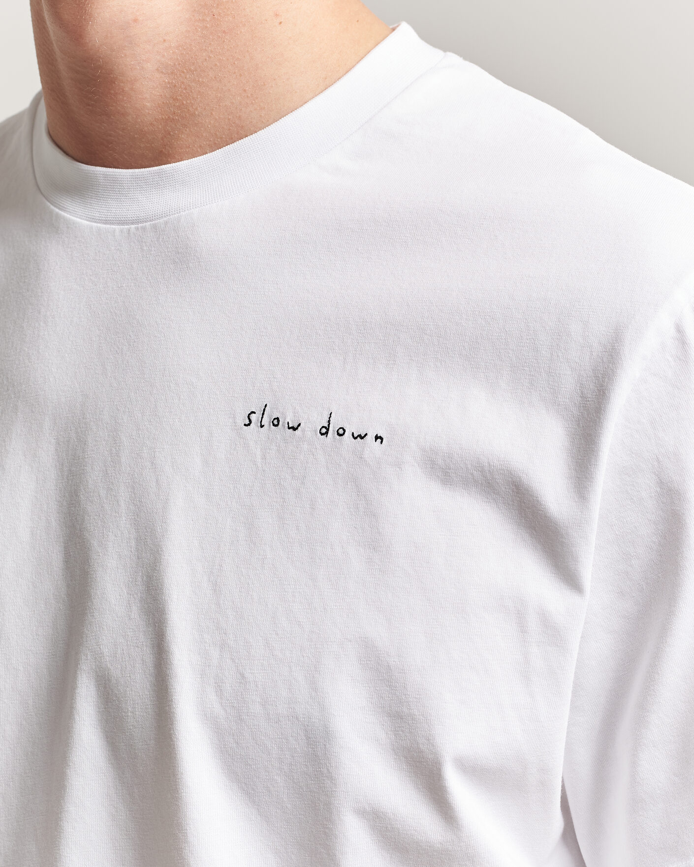 Uomini | T-shirt | Forét | Slow Down T-Shirt White