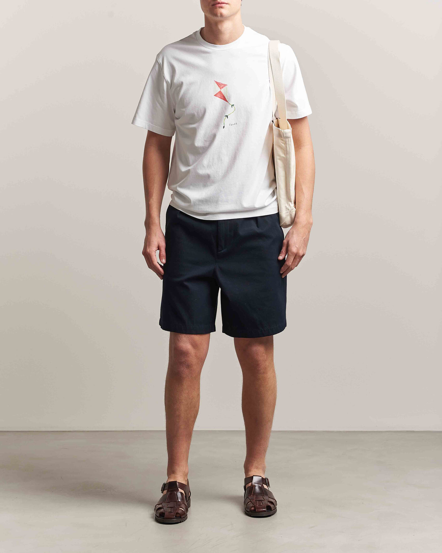 Uomini | T-shirt | Forét | Fly T-Shirt White