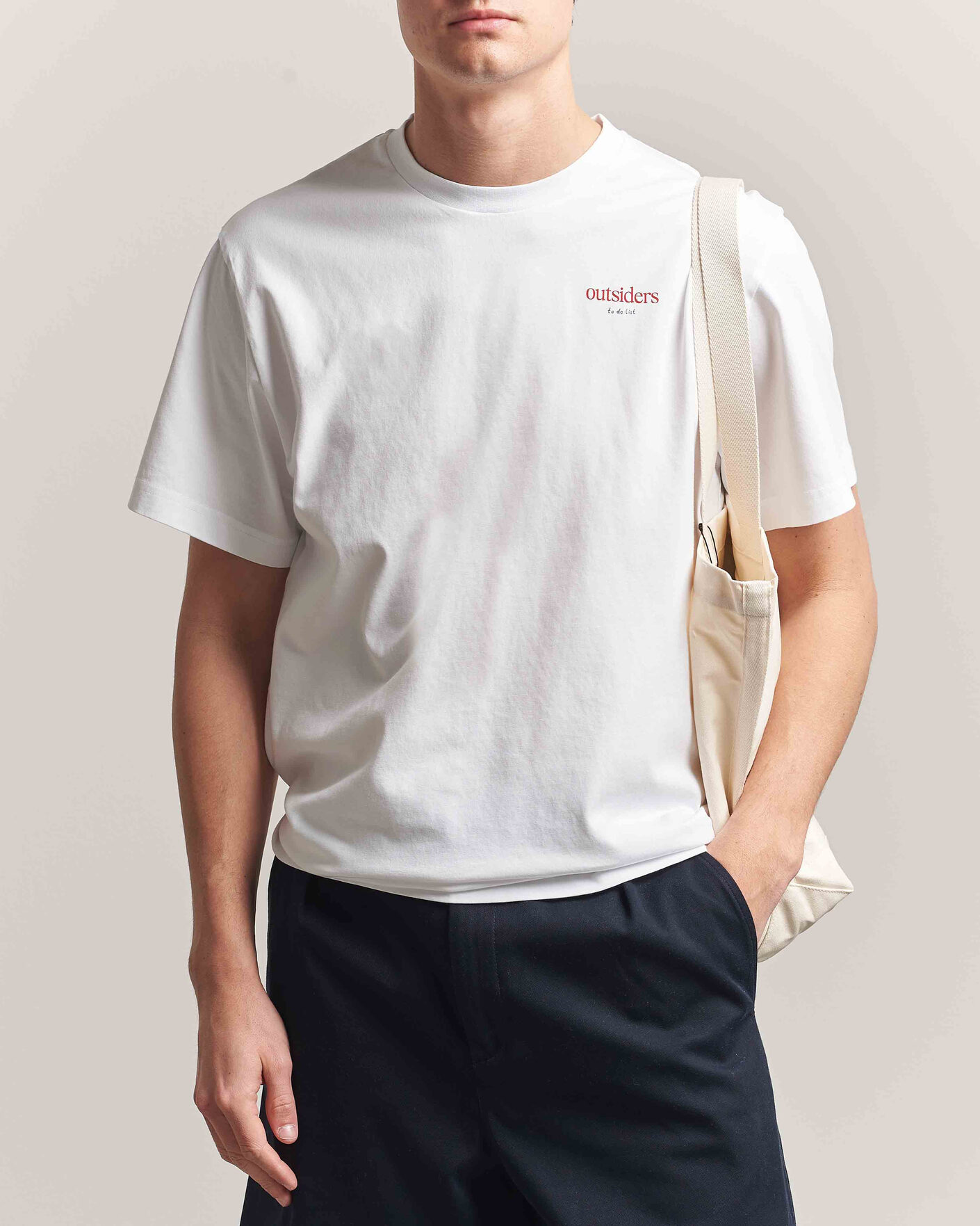 Uomini | T-shirt | Forét | To Do Back Print T-Shirt White