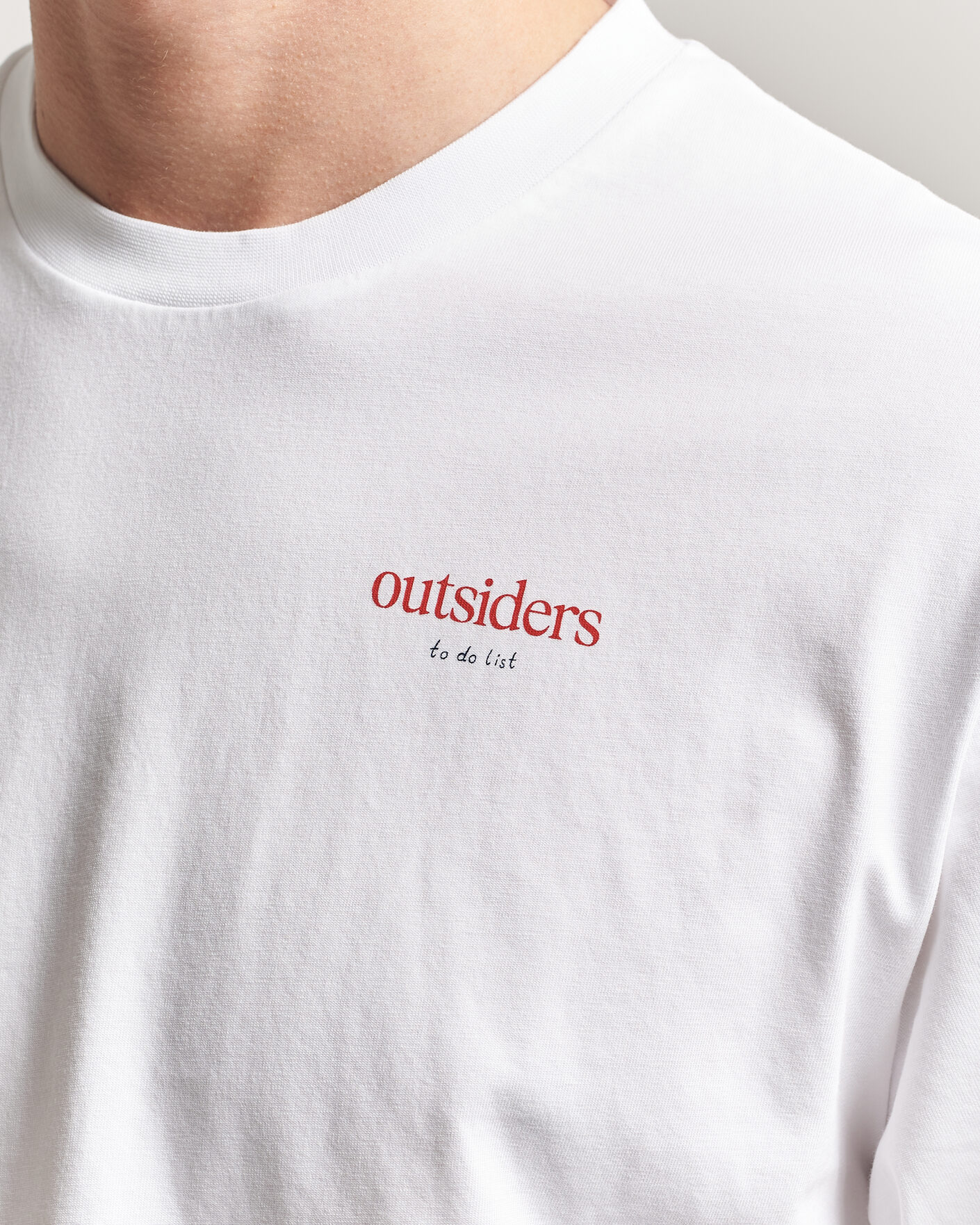 Uomini | T-shirt | Forét | To Do Back Print T-Shirt White