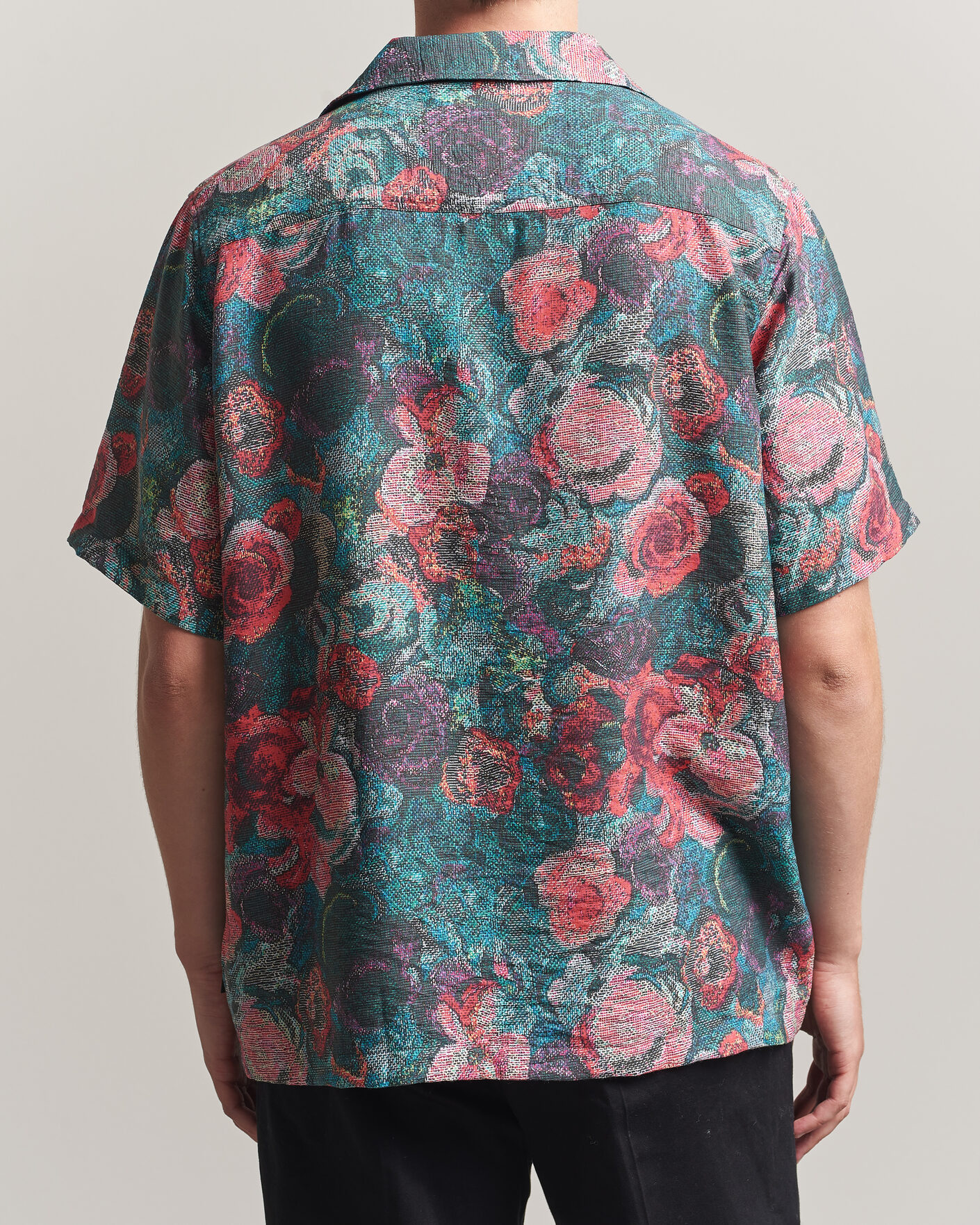Uomini | Camicie | LES DEUX | Bouquet AOP Short Sleeve Shirt Multi