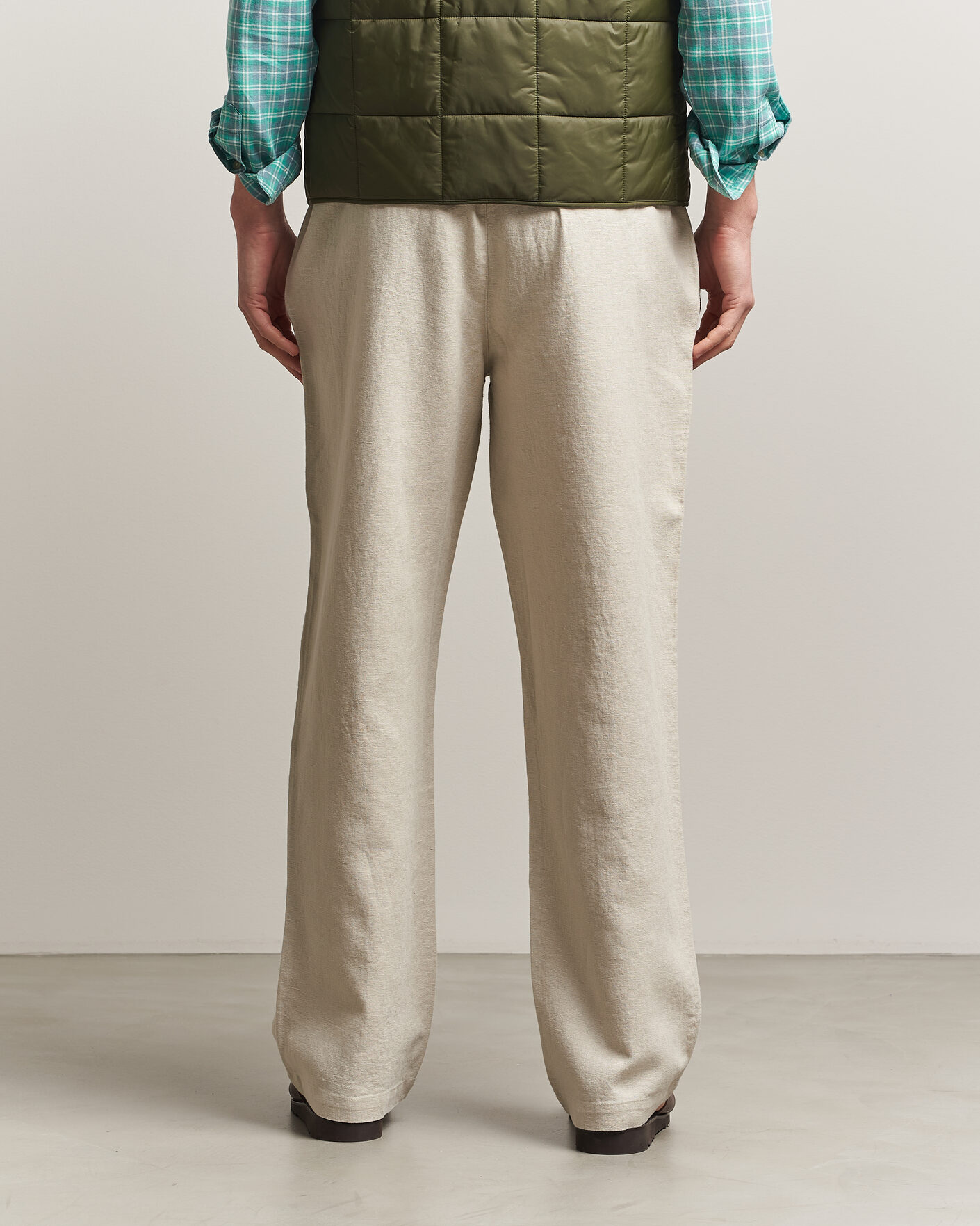 Uomini | Pantaloni | LES DEUX | Linen Casual Pants Light Sand