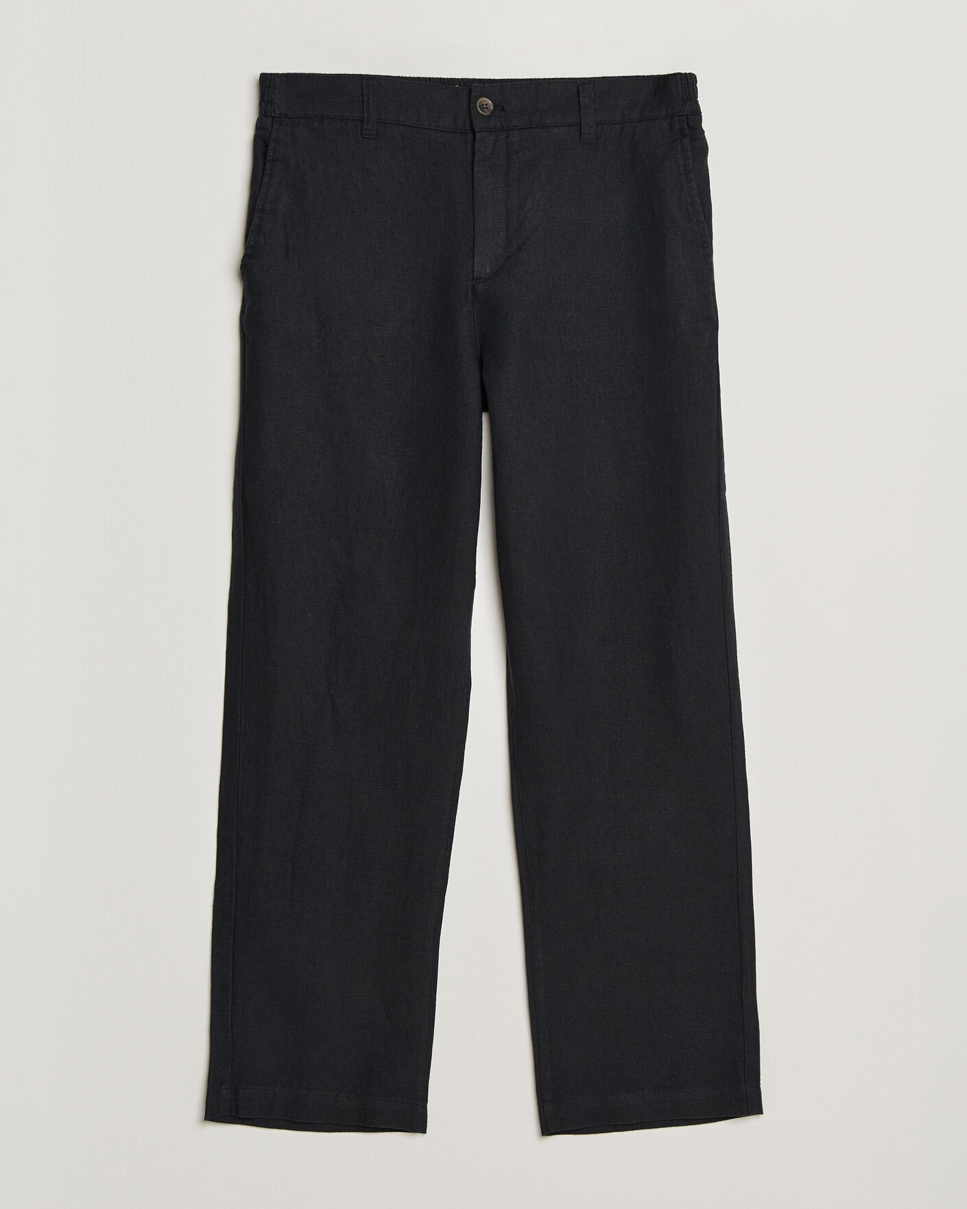 Uomini | Pantaloni | LES DEUX | Linen Comfort Suit Pants Black