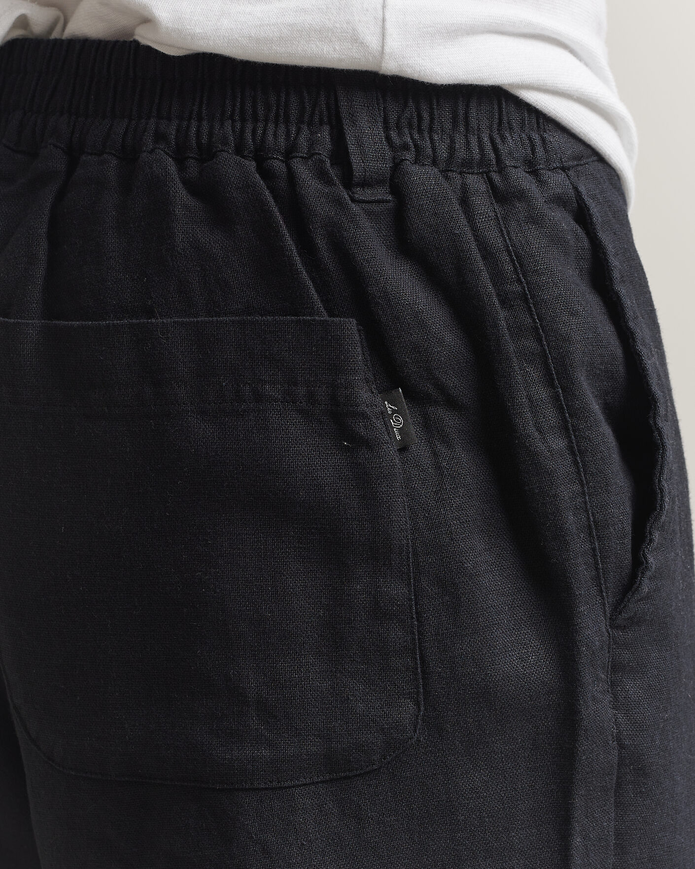 Uomini | Pantaloni | LES DEUX | Linen Comfort Suit Pants Black