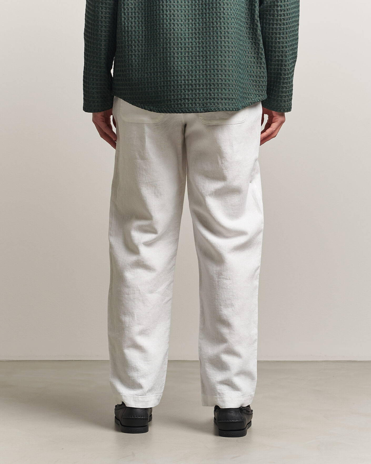 Uomini | Pantaloni | LES DEUX | Linen Comfort Suit Pants White