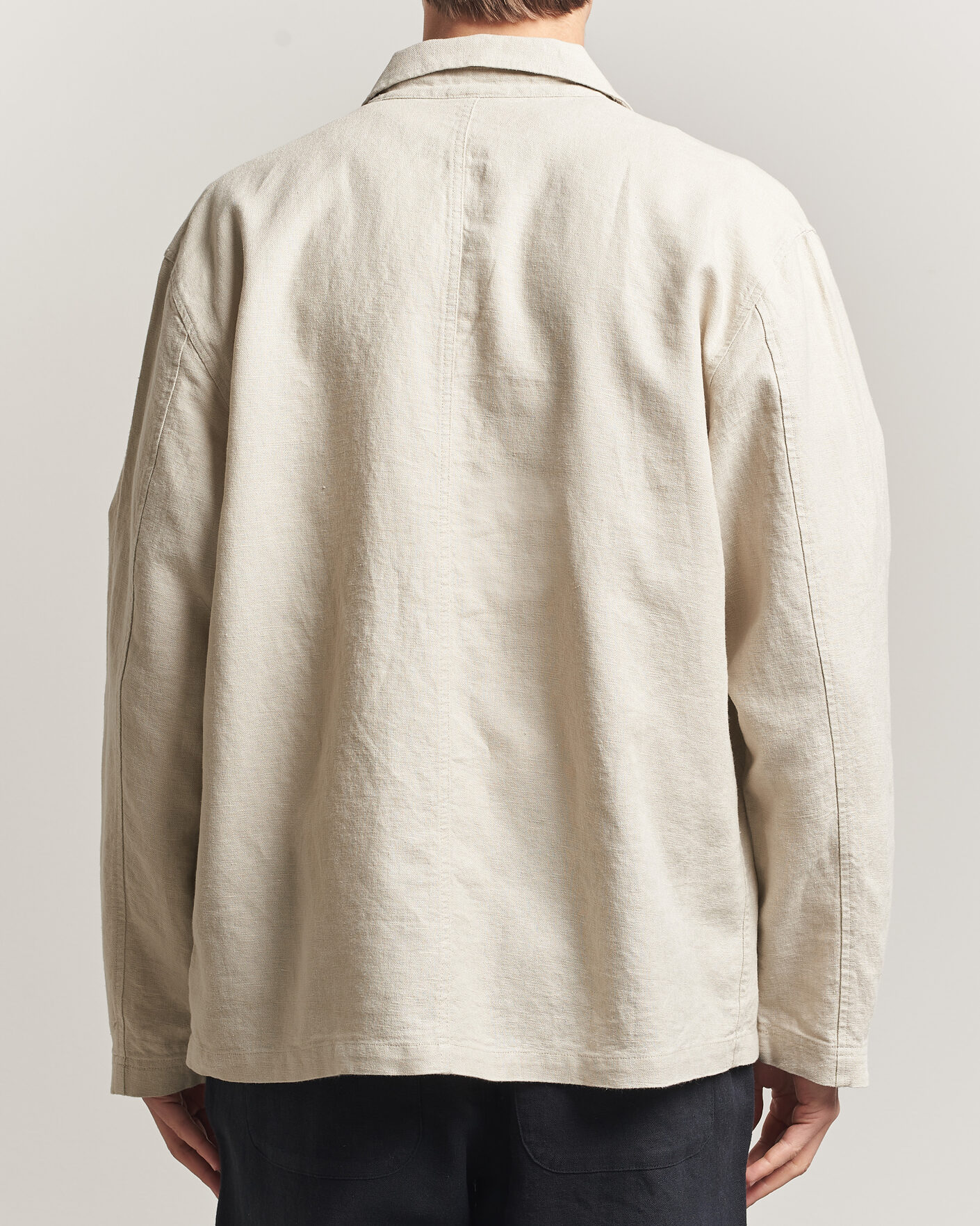Uomini | Camicie | LES DEUX | Linen Overshirt Light Sand
