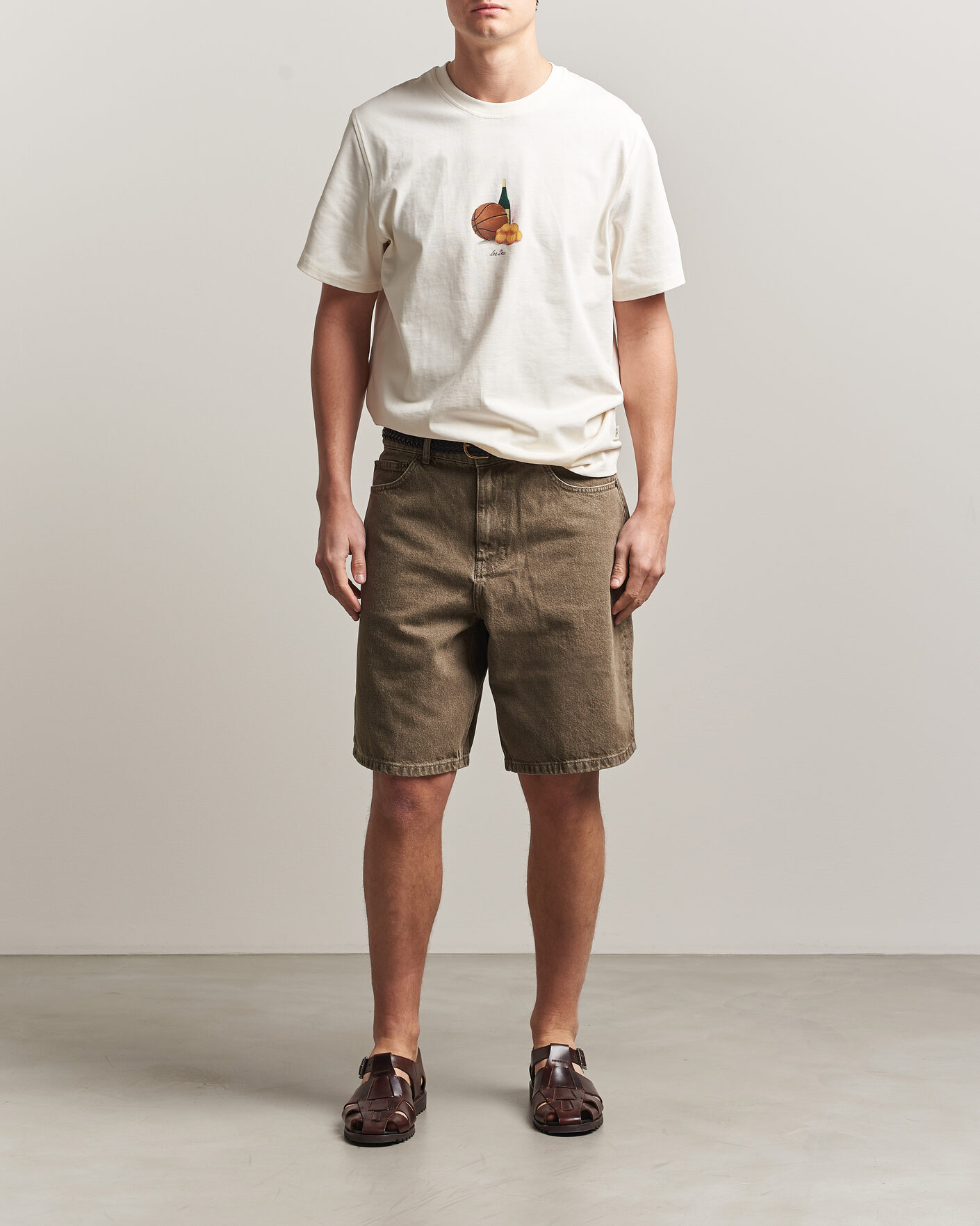 Uomini | Pantaloncini | LES DEUX | Denim Shorts Light Brown