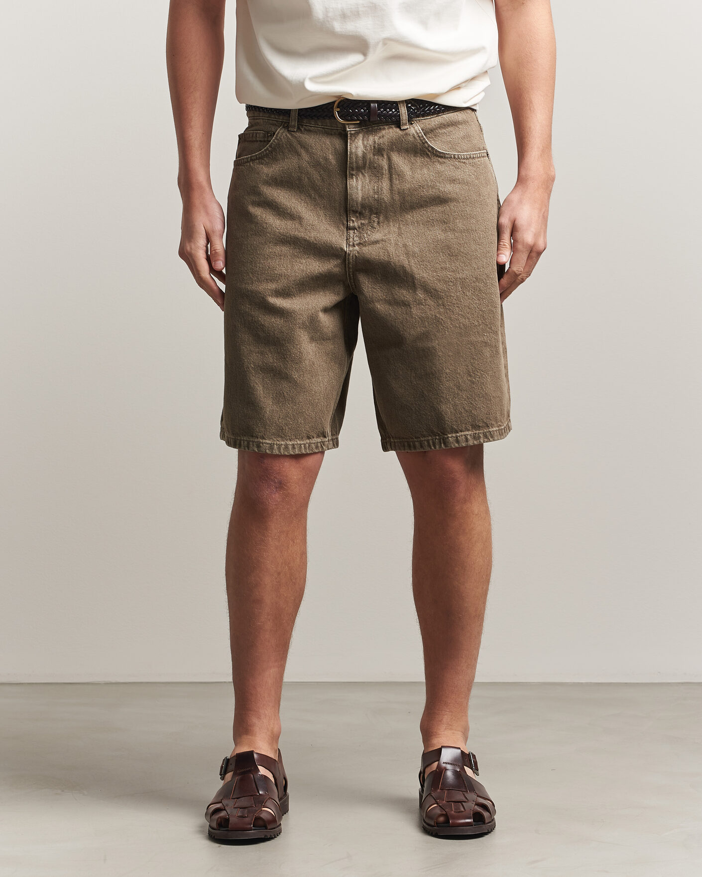 Uomini | Pantaloncini | LES DEUX | Denim Shorts Light Brown