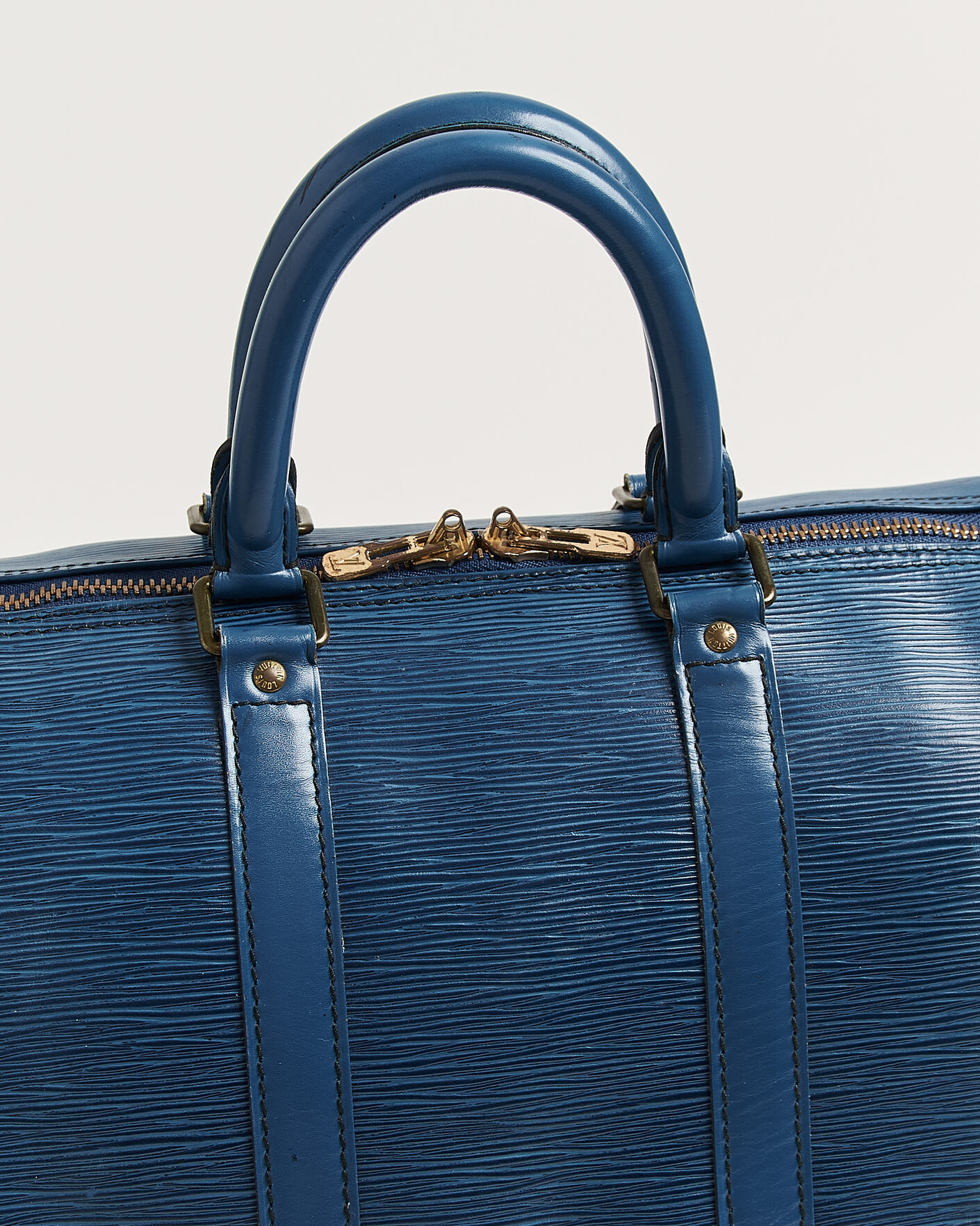 Uomini | Pre-Owned & Vintage Bags | Louis Vuitton Pre-Owned | Keepall 45 Epi Leather Blue