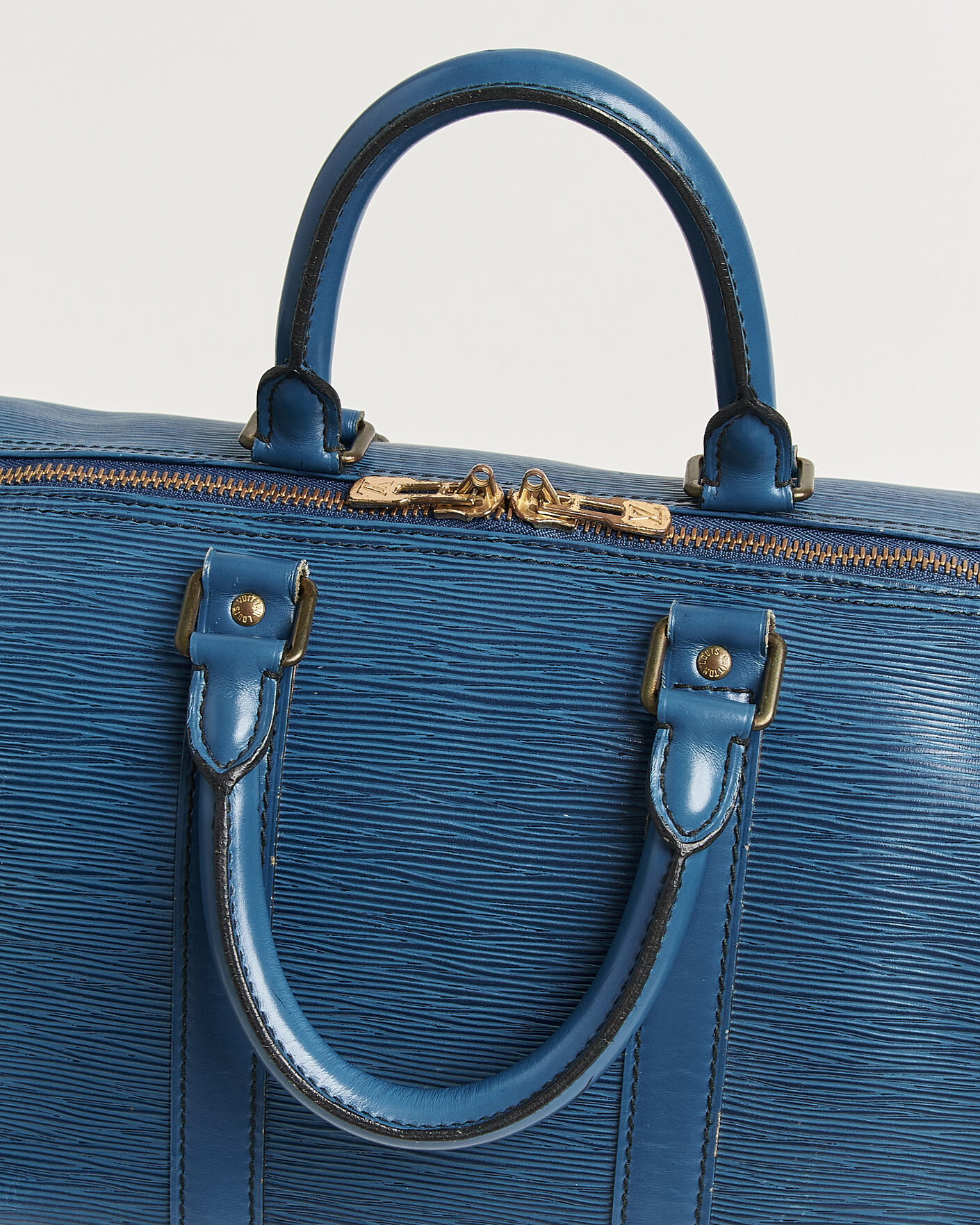 Uomini | Pre-Owned & Vintage Bags | Louis Vuitton Pre-Owned | Keepall 45 Epi Leather Blue