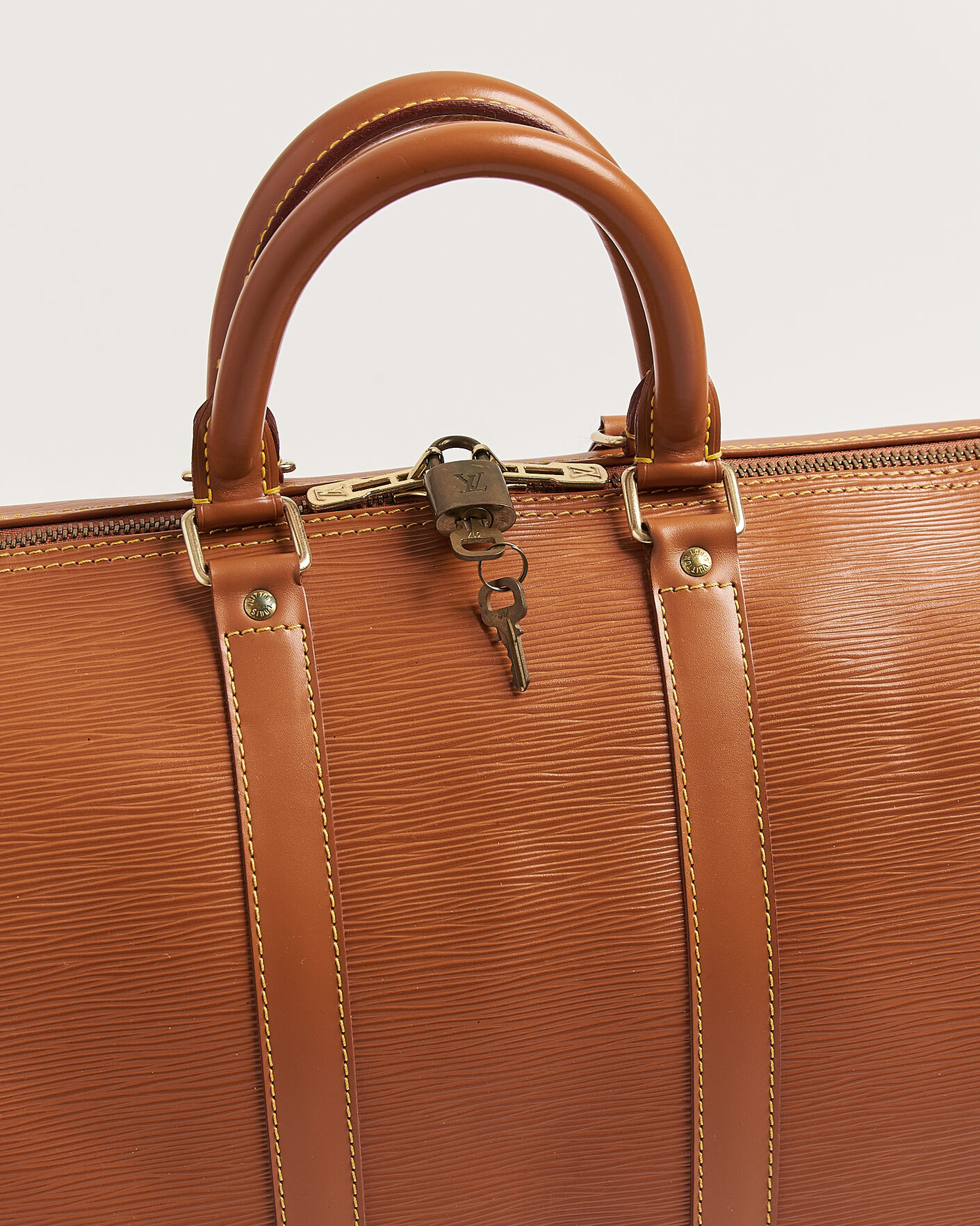 Uomini | Pre-Owned & Vintage Bags | Louis Vuitton Pre-Owned | Keepall Epi Leather 45 Brown