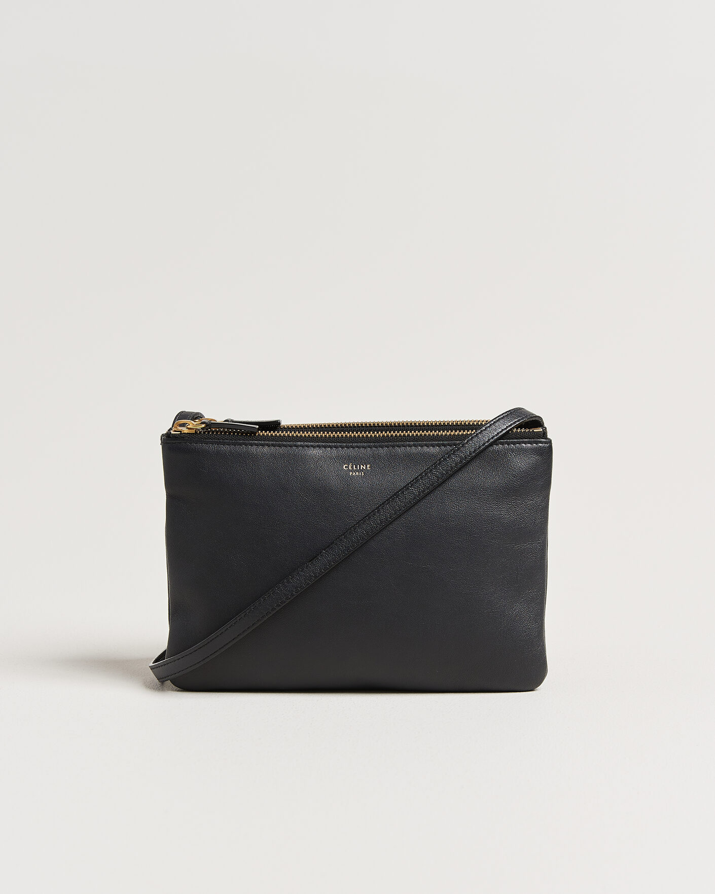 Uomini | Pre-Owned & Vintage Bags | Celine Pre-Owned | Trio Bag Small Leather Black