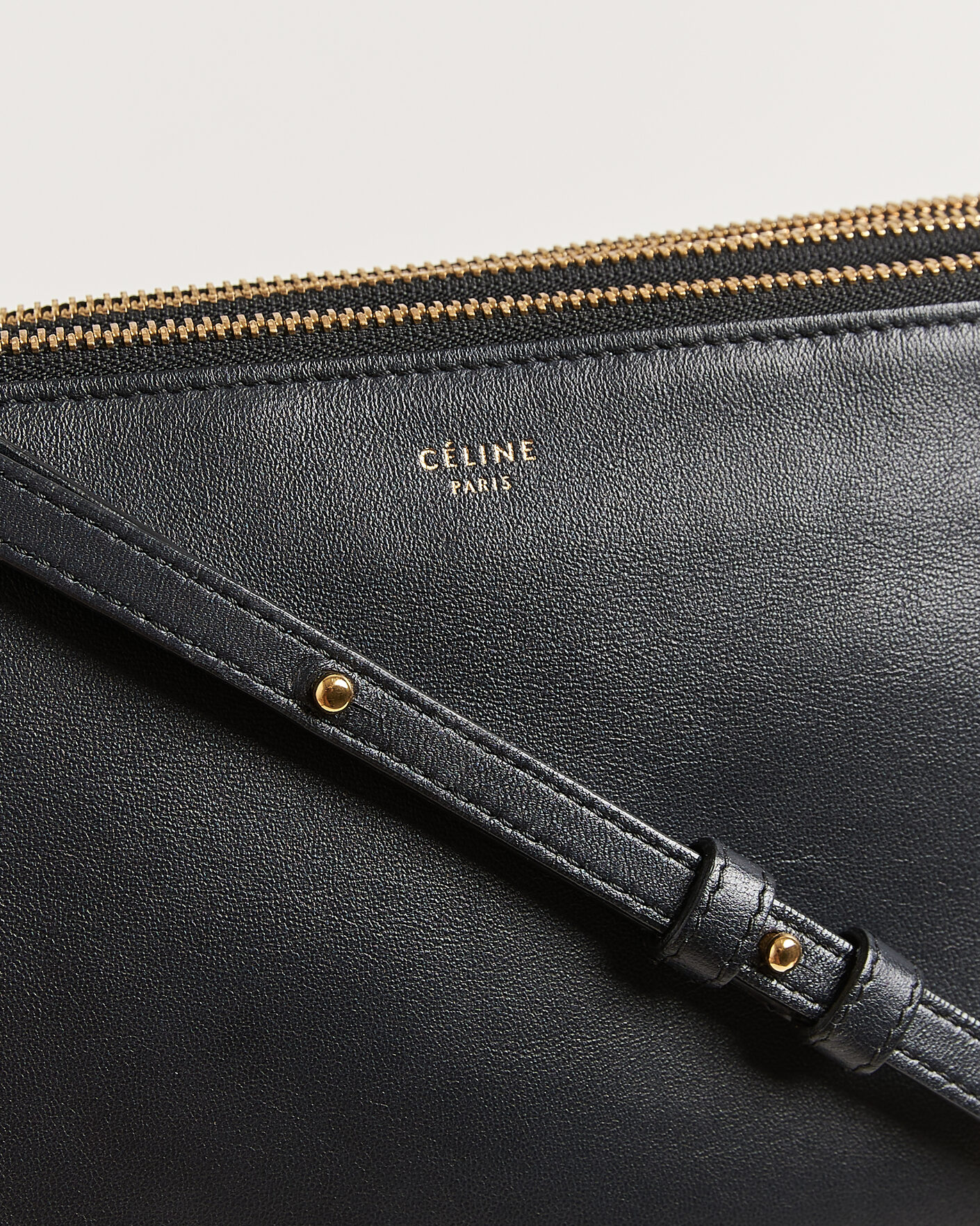 Uomini | Pre-Owned & Vintage Bags | Celine Pre-Owned | Trio Bag Small Leather Black