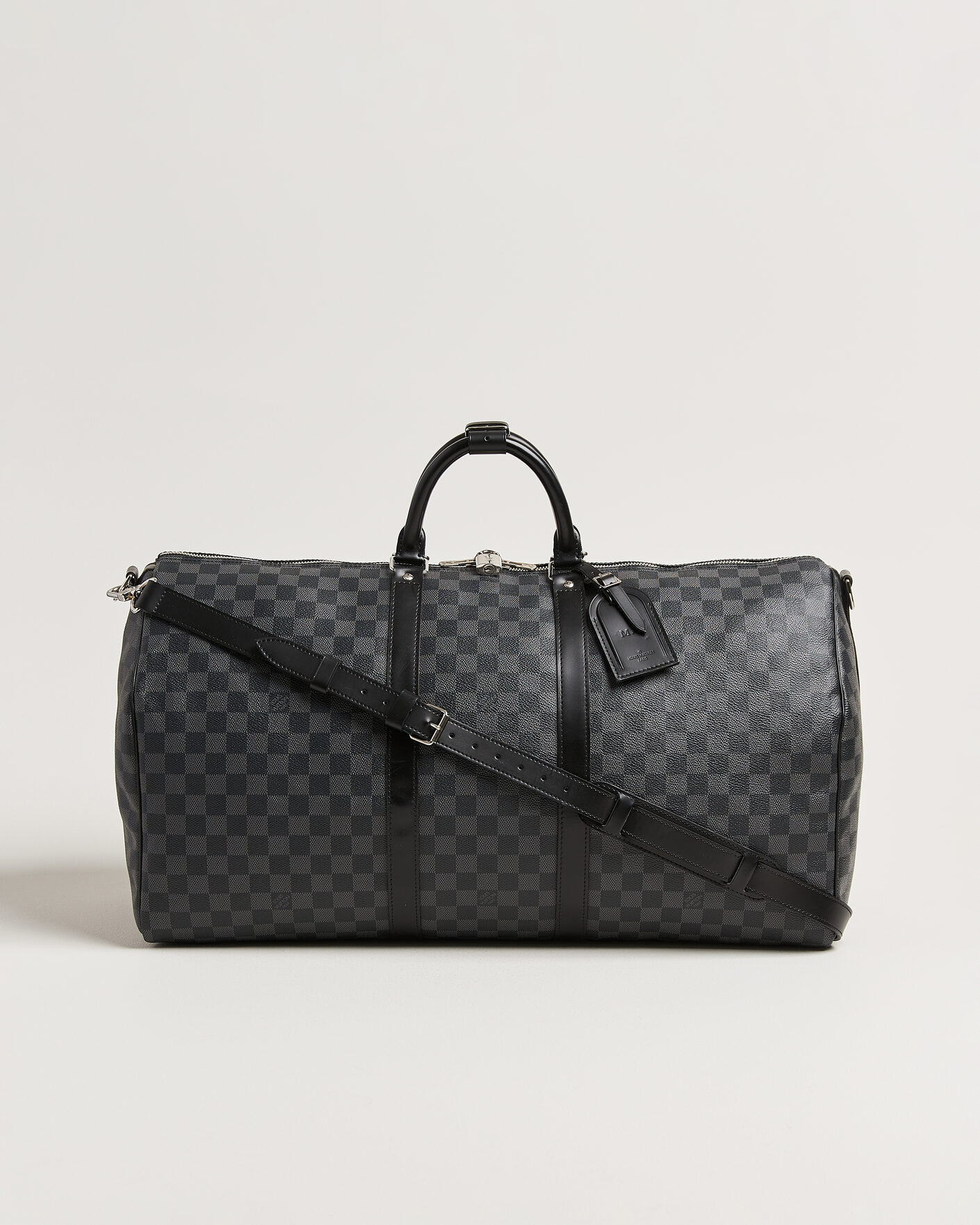 Uomini | Pre-Owned & Vintage Bags | Louis Vuitton Pre-Owned | Keepall Bandouliére 55 Damier Graphite