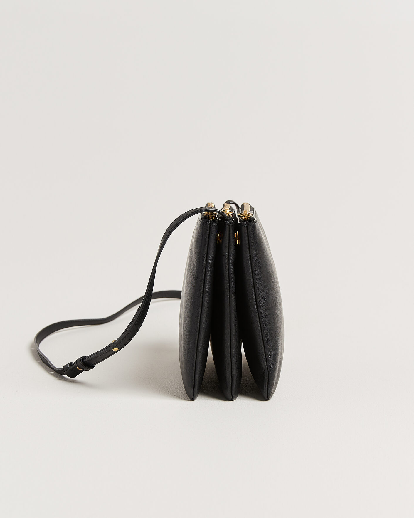 Uomini | Pre-Owned & Vintage Bags | Celine Pre-Owned | Trio Bag Medium Leather Black