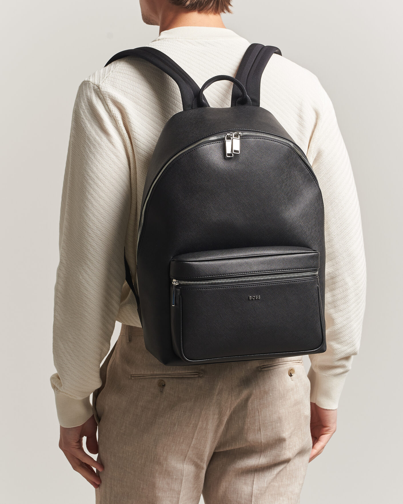 Uomini | Borse | BOSS BLACK | Northon Leather Backpack Black