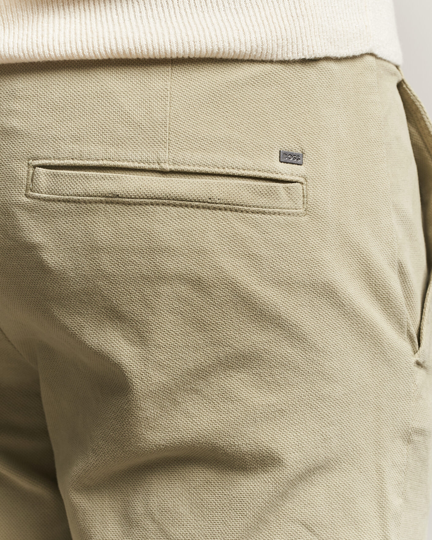 Uomini | Pantaloni | BOSS BLACK | Kaiton Structured Chinos Sage