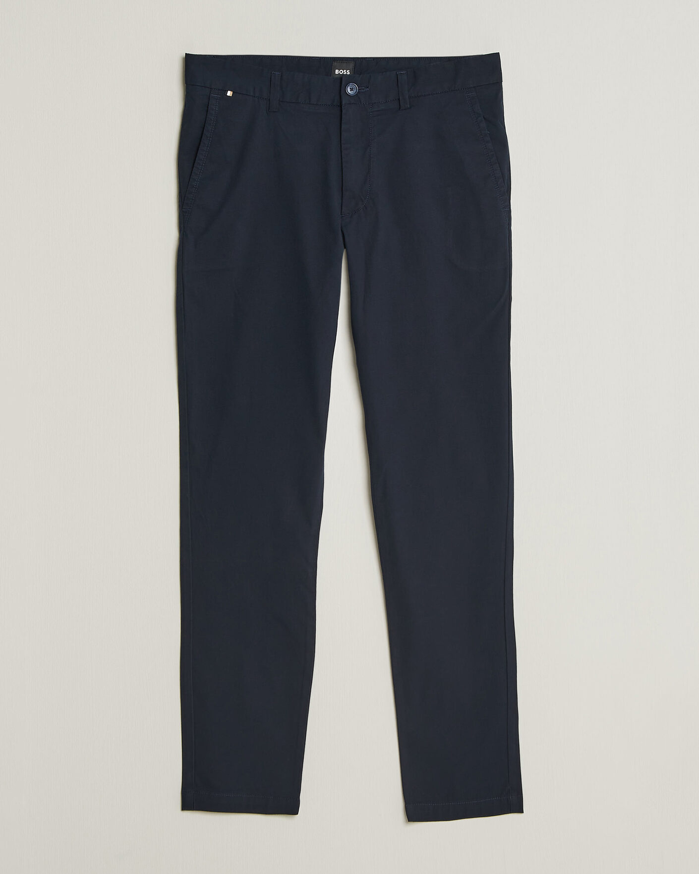 Uomini | Pantaloni | BOSS BLACK | Kaiton Structured Chinos Dark Blue
