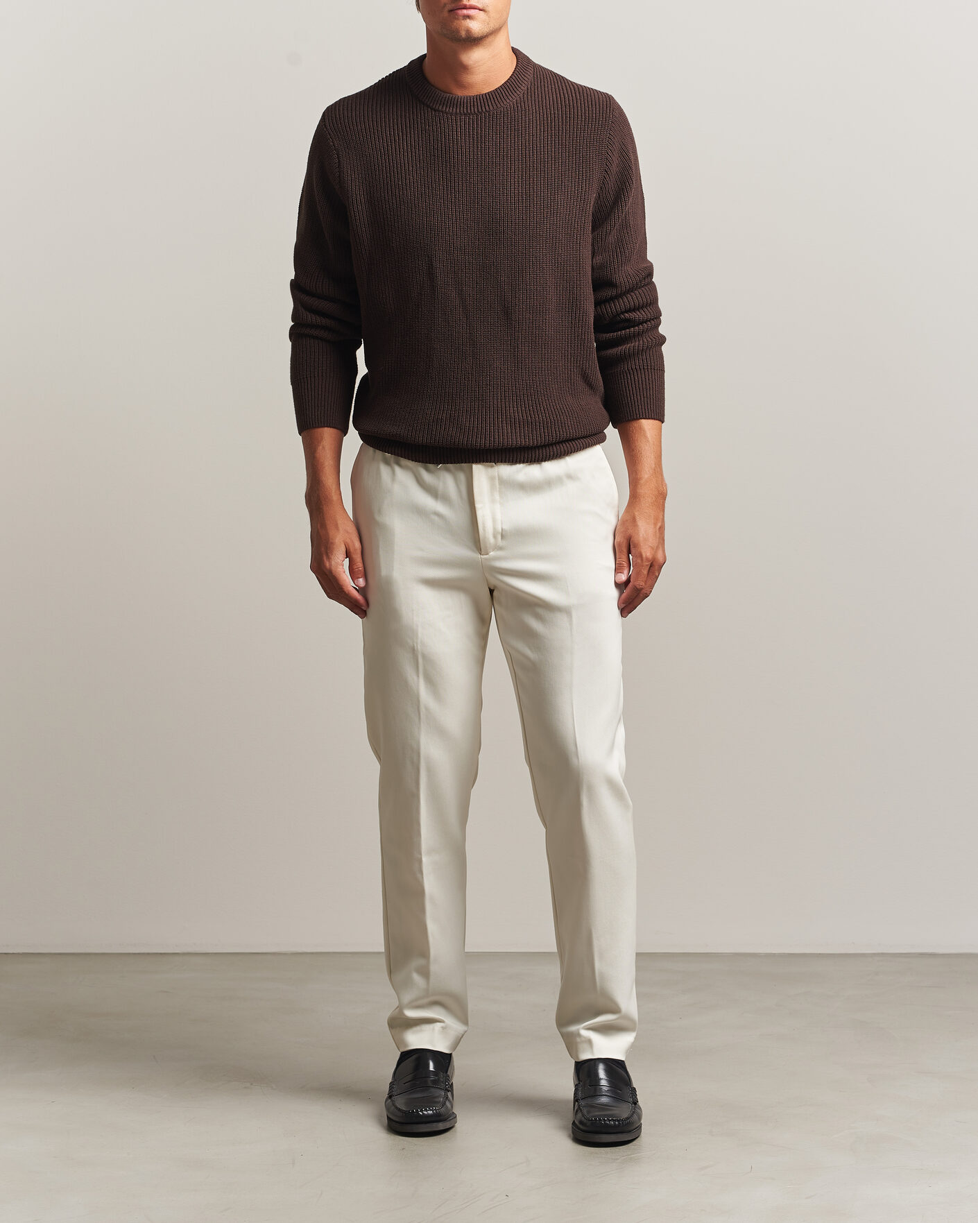 Uomini | Pantaloni | BOSS BLACK | Kane Drawstring Trousers Open White
