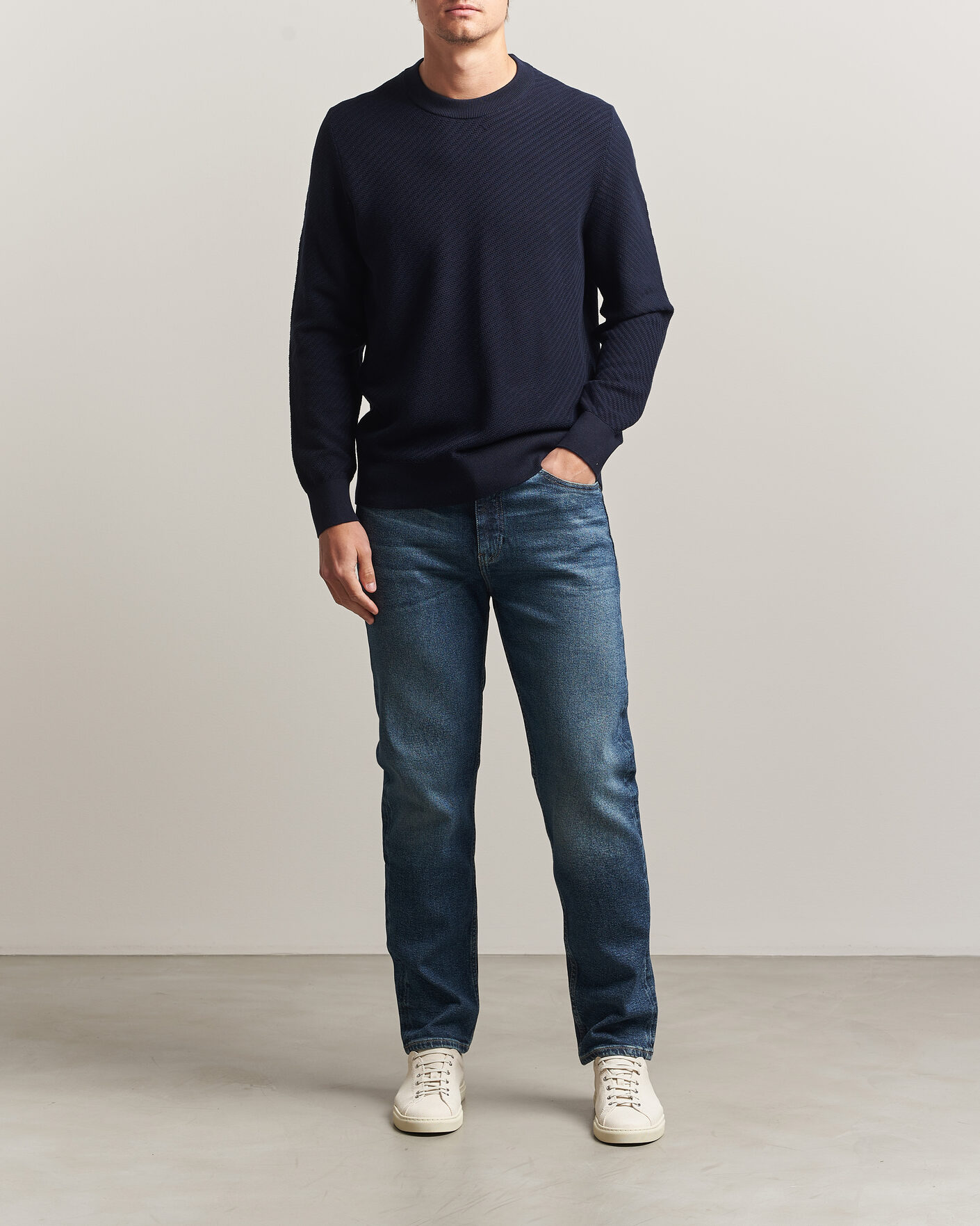 Uomini | Jeans | BOSS BLACK | Ogden Regular Fit Jeans Medium Blue