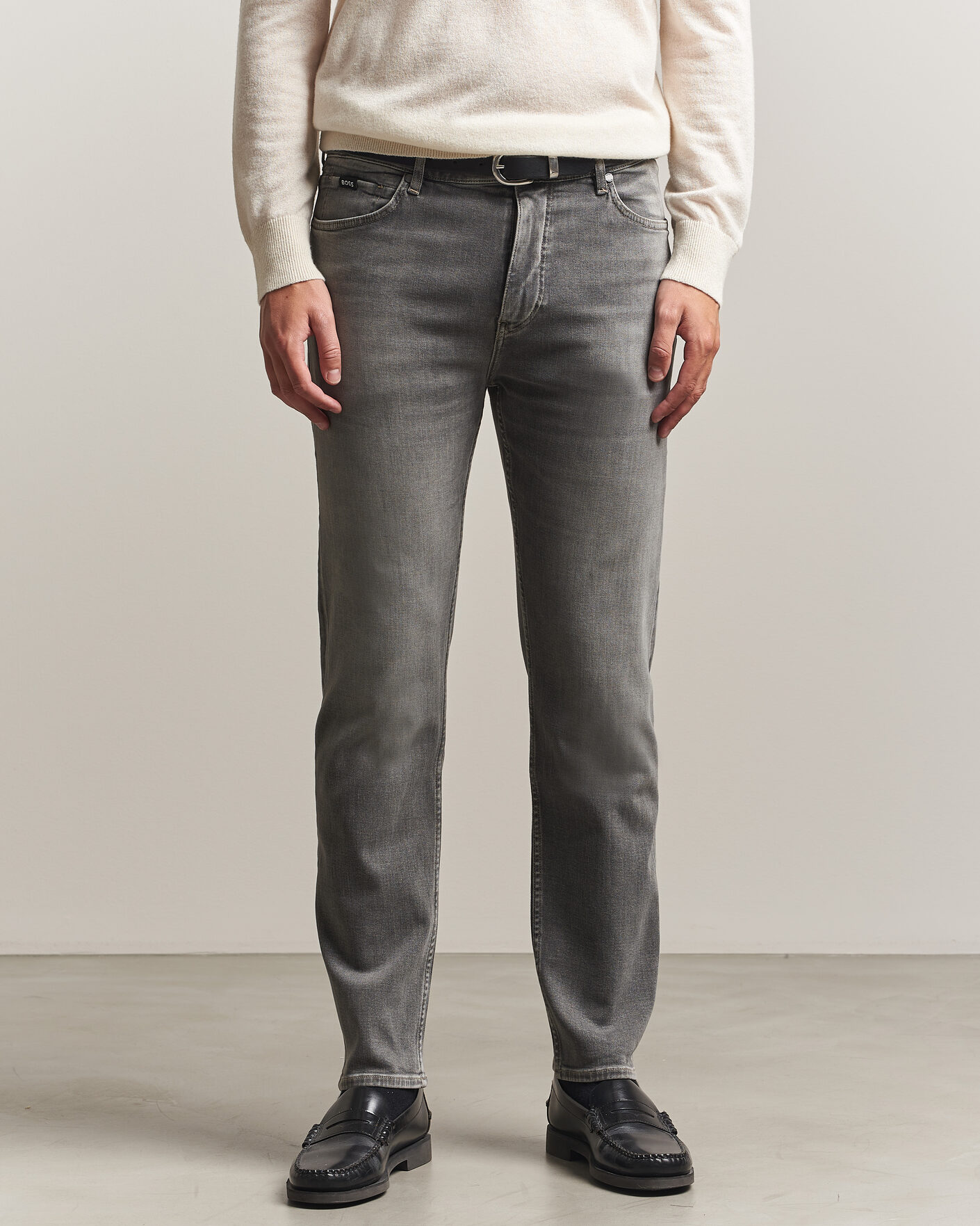 Uomini | Jeans | BOSS BLACK | Ogden Regular Fit Jeans Medium Grey