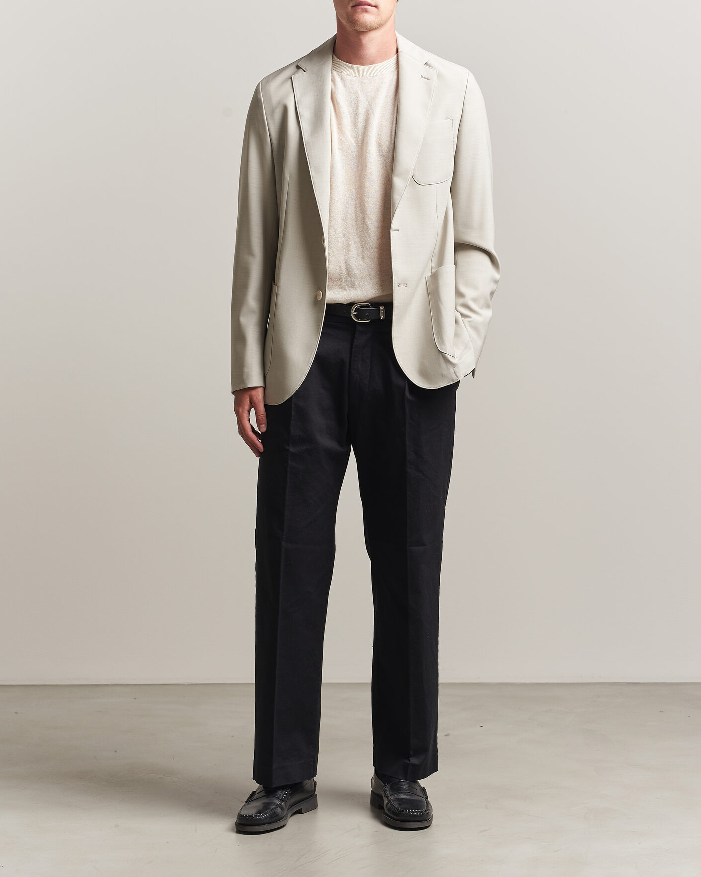 Uomini | Blazers | BOSS BLACK | Hanry Wool Patch Pocket Blazer Light Beige