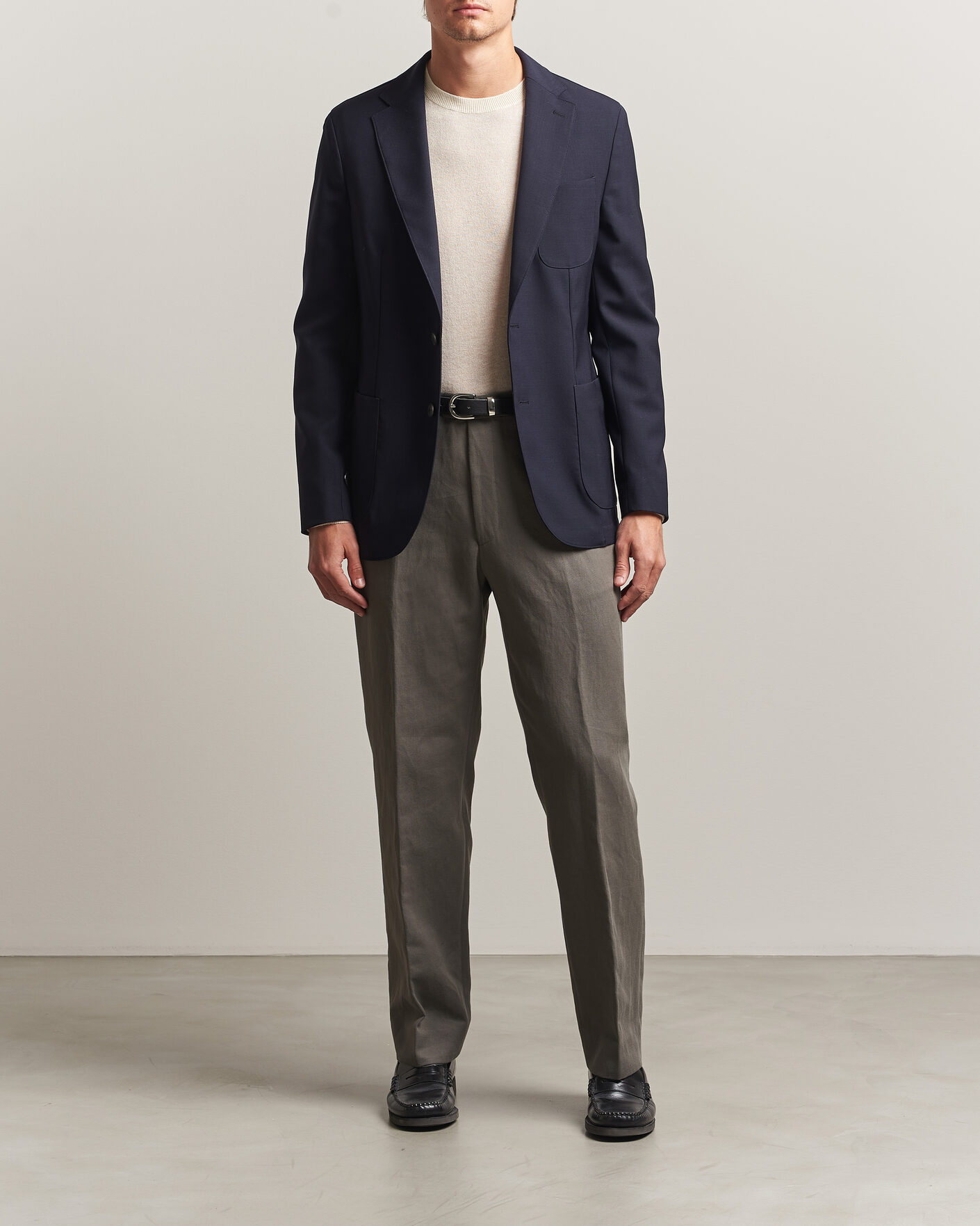 Uomini | Blazers | BOSS BLACK | Hanry Wool Patch Pocket Blazer Dark Blue