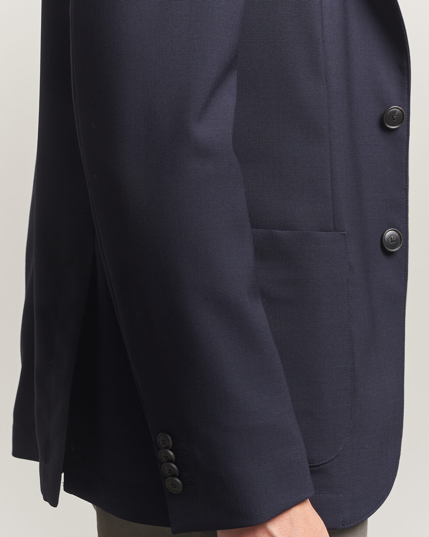 Uomini | Blazers | BOSS BLACK | Hanry Wool Patch Pocket Blazer Dark Blue