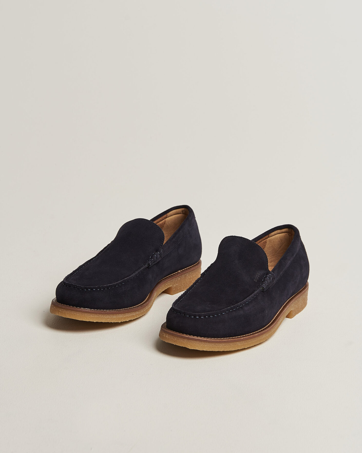Uomini | Mocassini | BOSS BLACK | Kope Suede Moccasin Dark Blue