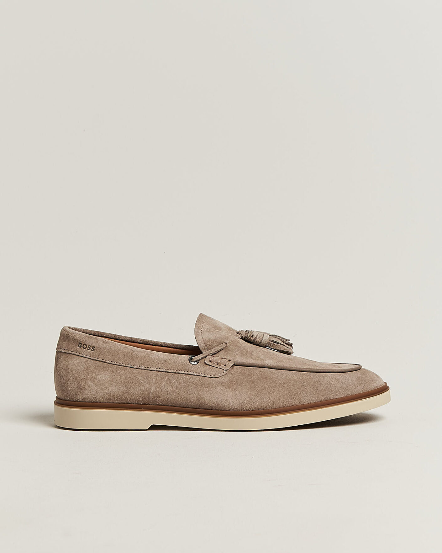 Uomini | Mocassini | BOSS BLACK | Hedley Suede Tassle Loafer Dark Beige