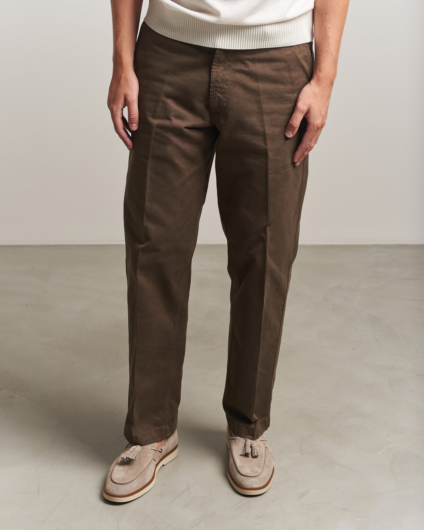Uomini | Mocassini | BOSS BLACK | Hedley Suede Tassle Loafer Dark Beige